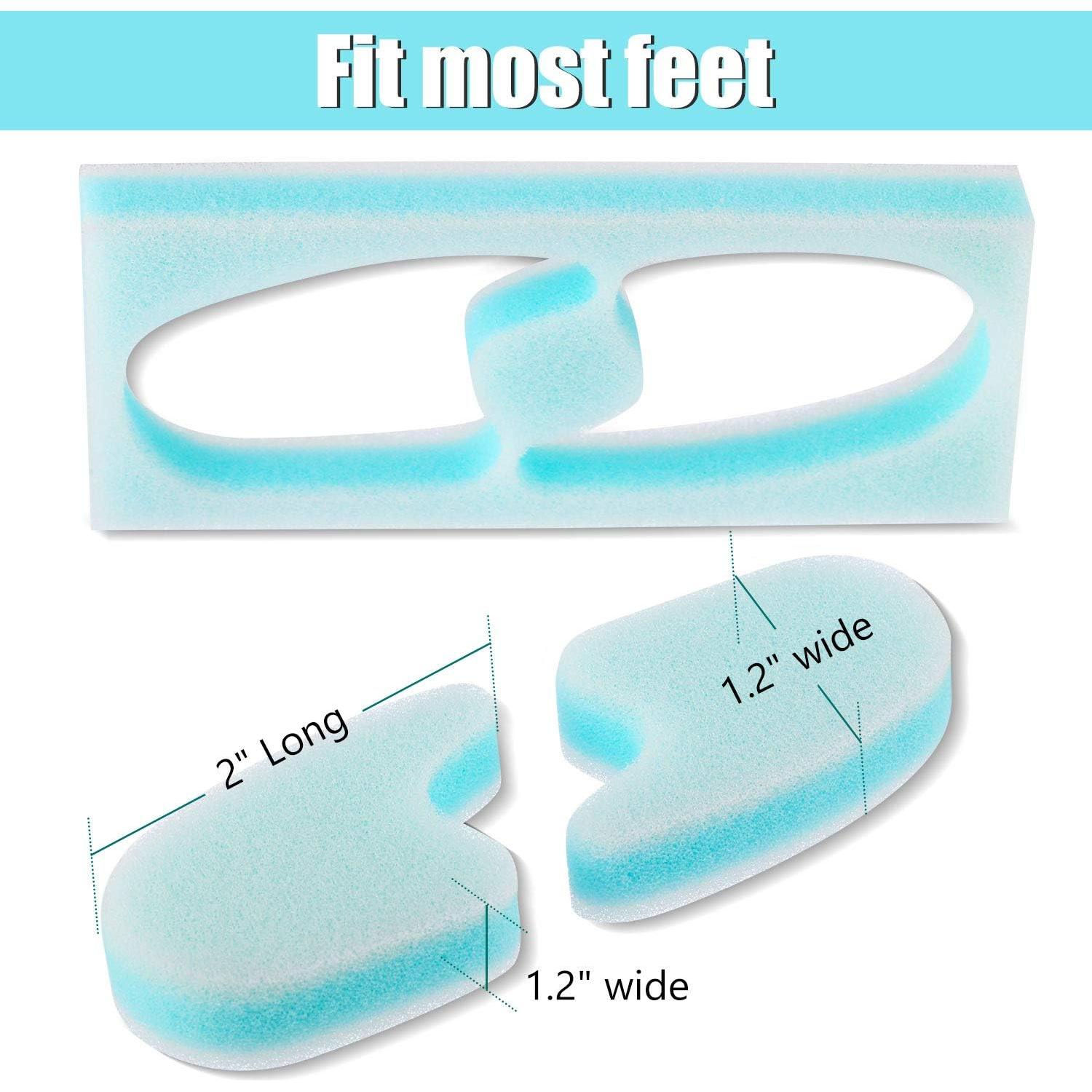 Separadores de Dedos de Espuma Mudder 16 Piezas Alivio Callos