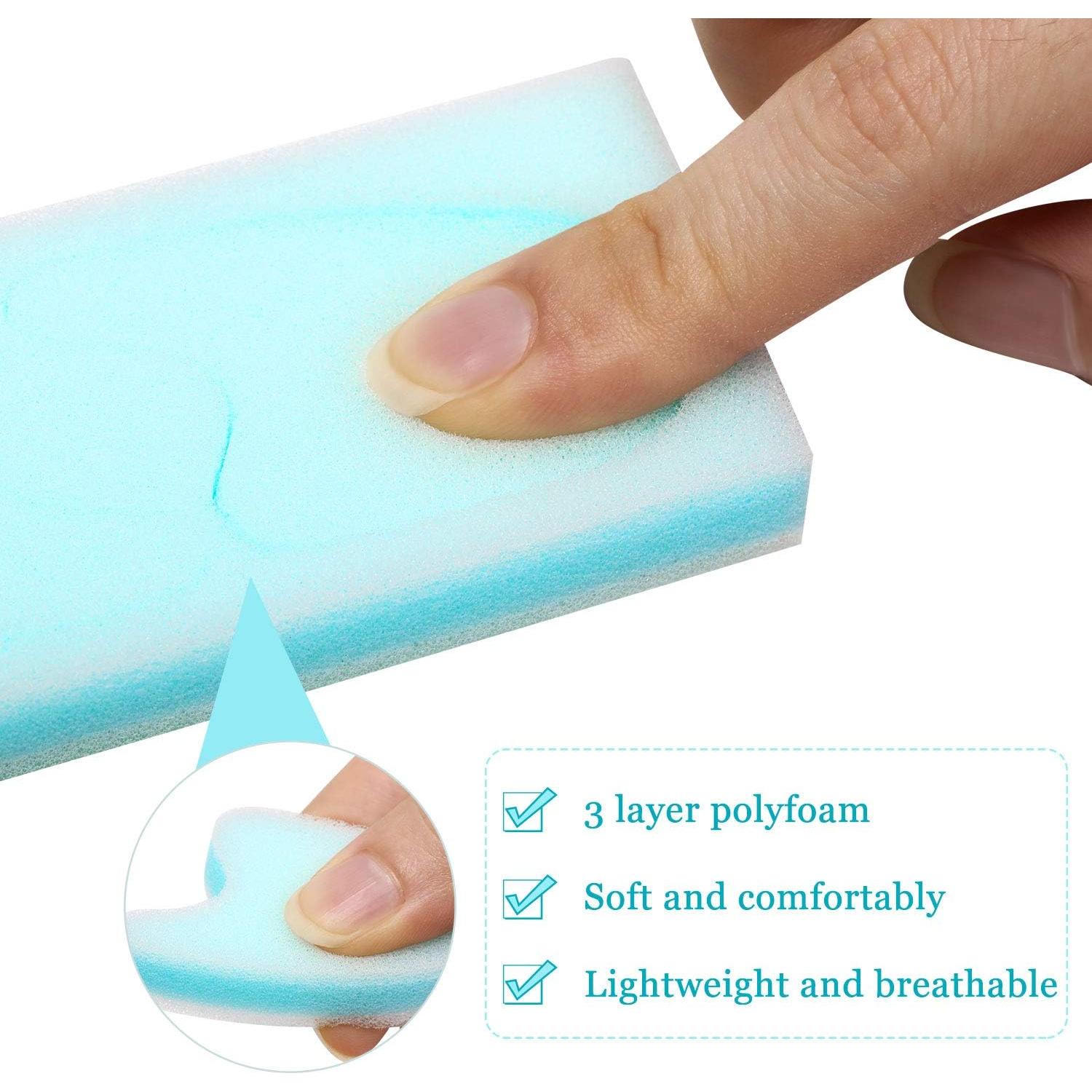 Separadores de Dedos de Espuma Mudder 16 Piezas Alivio Callos