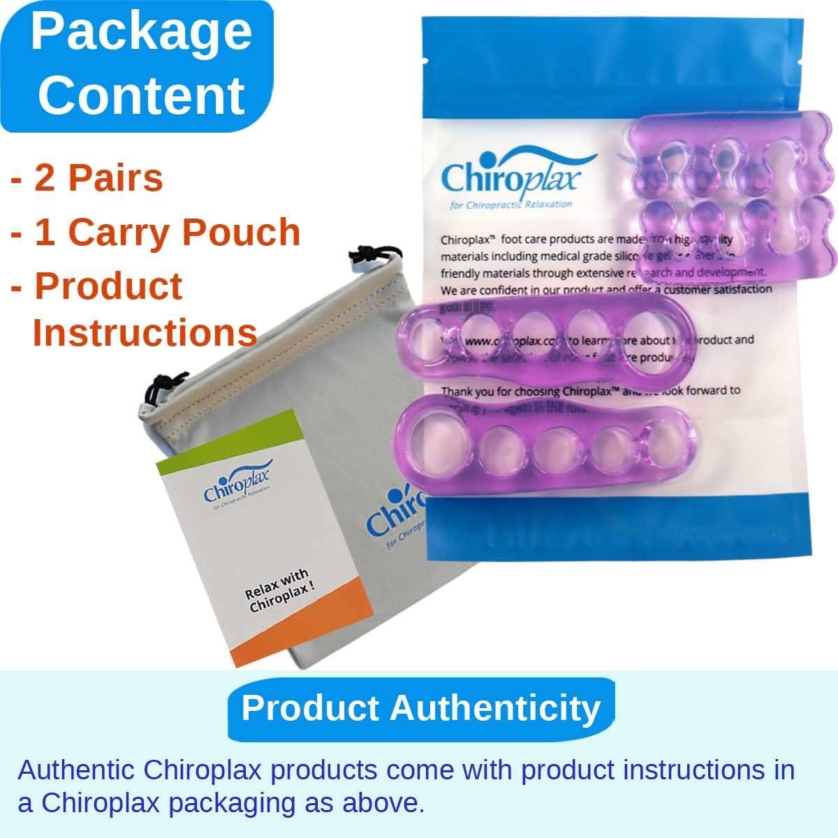 Separadores de Dedos del Pie Chiroplax Gel Lavanda 2 Pares