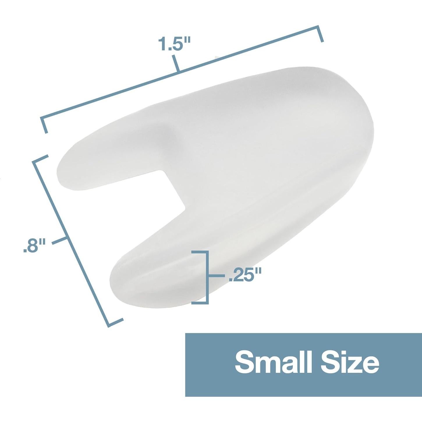 Separadores de Dedos de Gel ZenToes Pequeños - Set de 6 para Juanetes