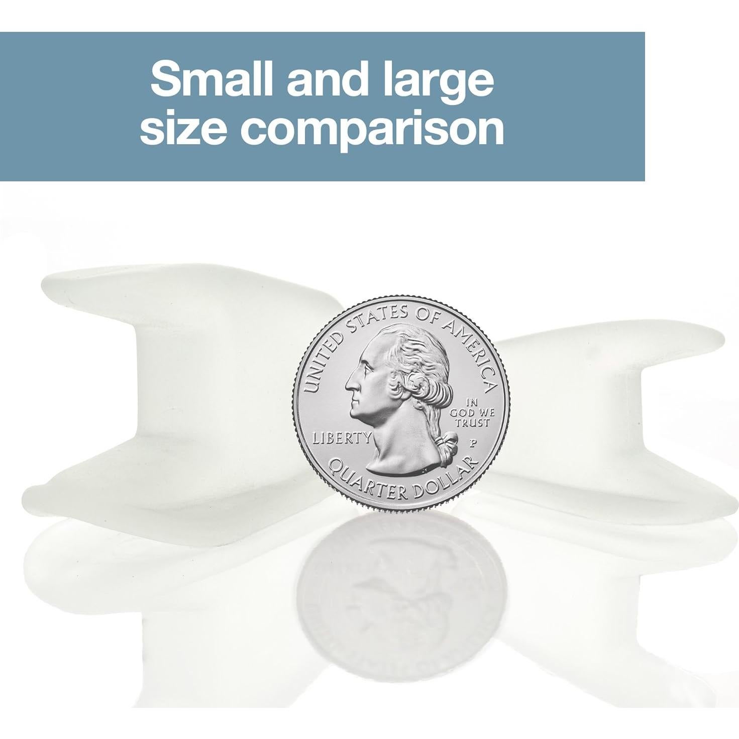 Separadores de Dedos de Gel ZenToes Pequeños - Set de 6 para Juanetes