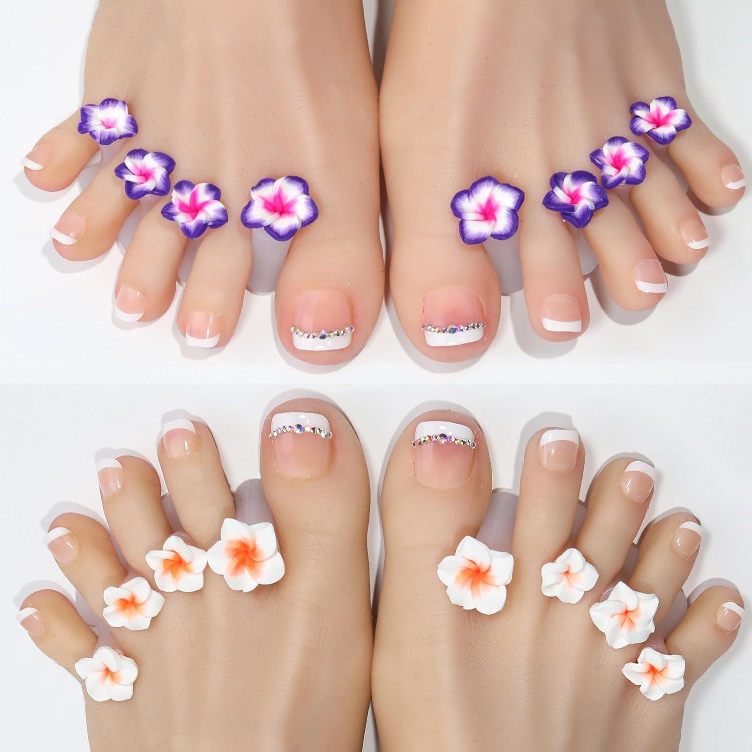 Separadores de Dedos de Silicona Cbbaokyy - 32 Piezas Coloridos