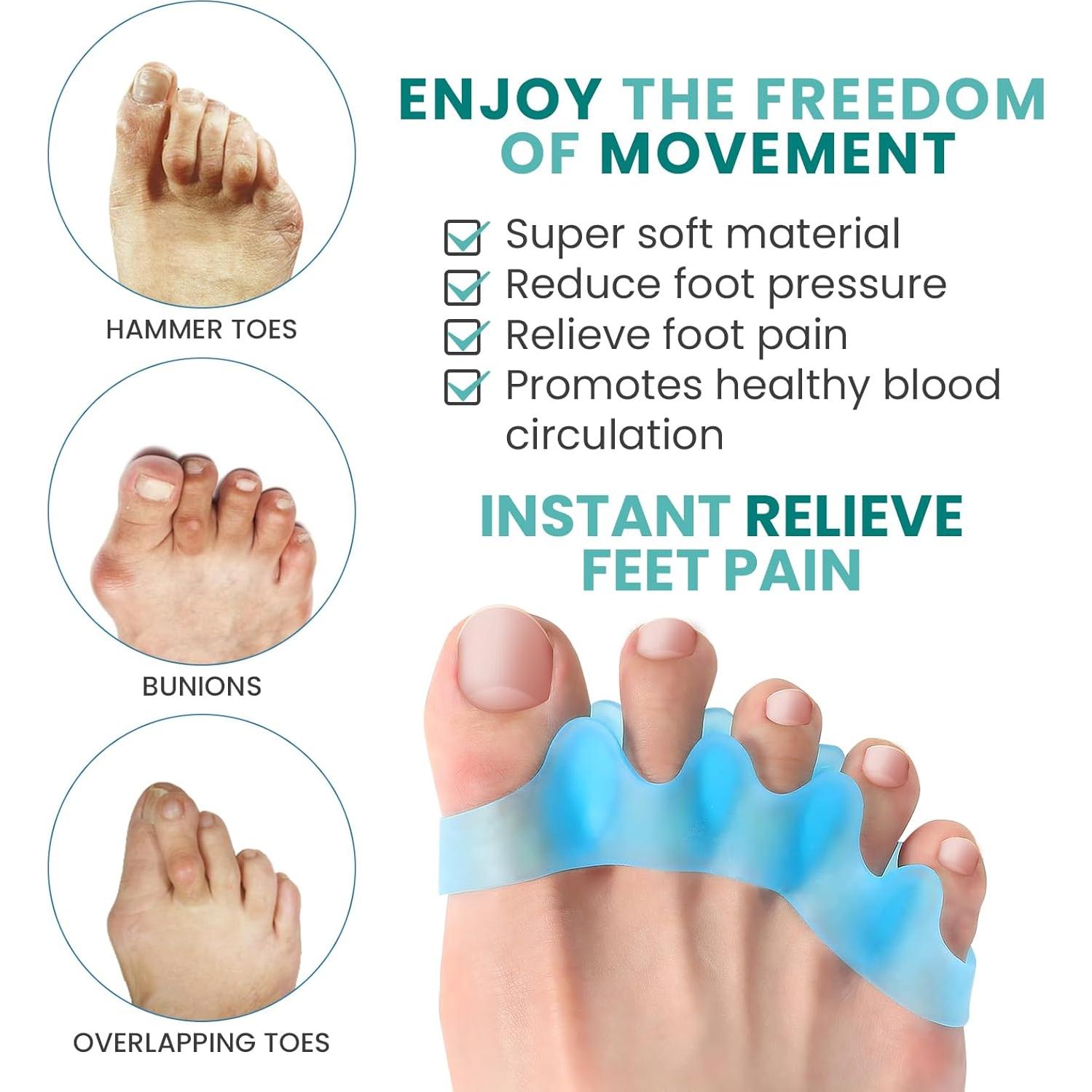 Separadores de Dedos Welnove - Corrector de Juanetes Pequeño