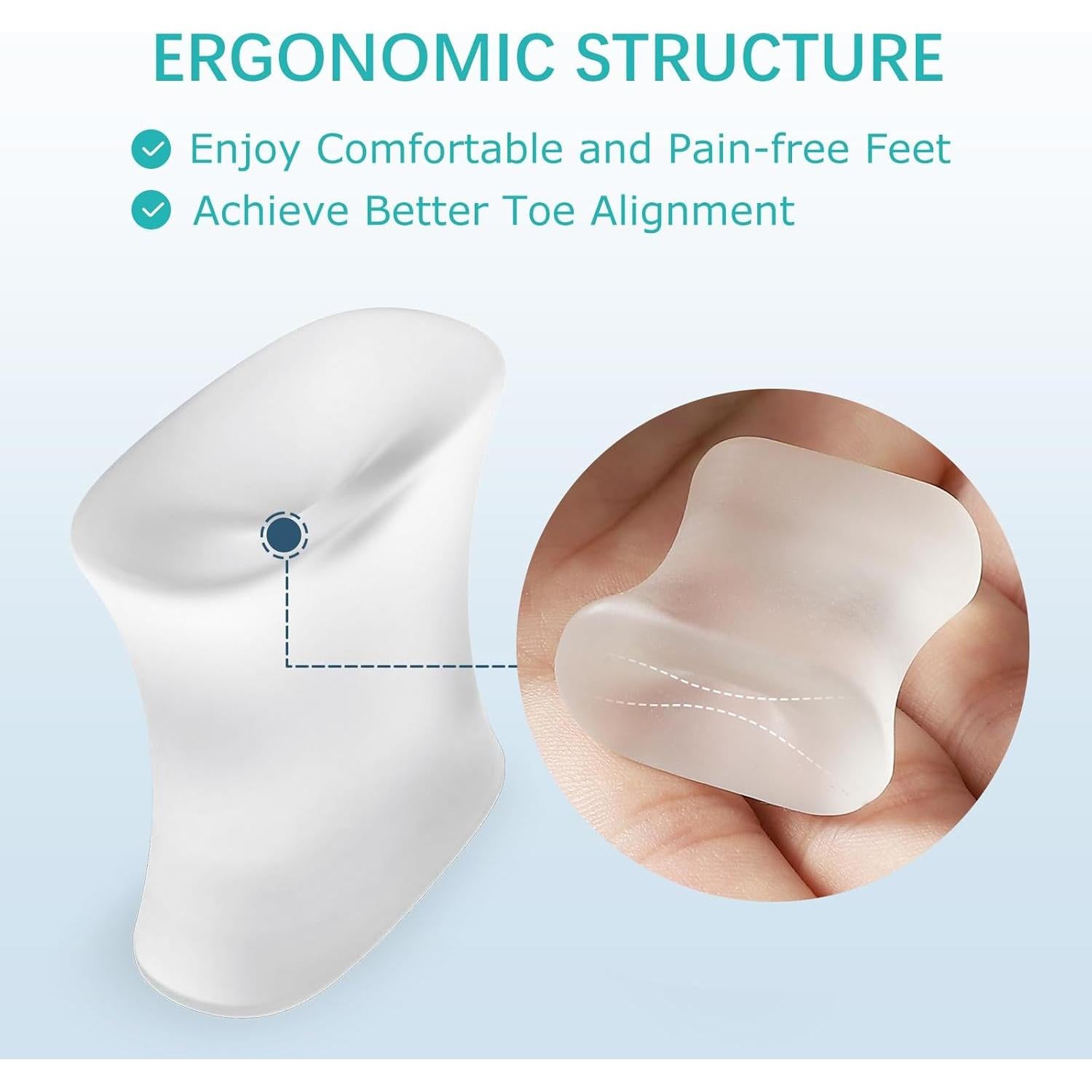 Separadores de Dedos de Gel Promifun - 12 Unidades Medianas
