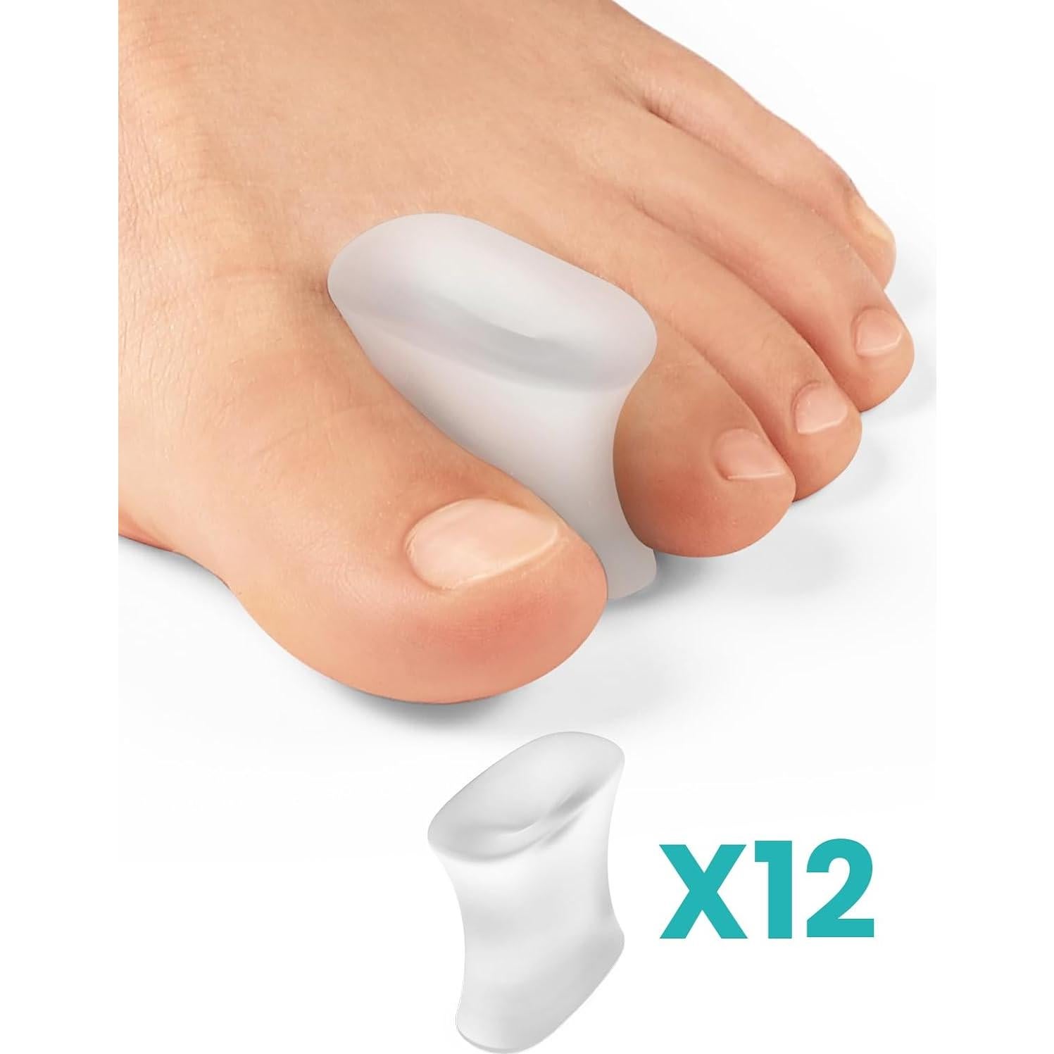 Separadores de Dedos de Gel Promifun - 12 Unidades Medianas