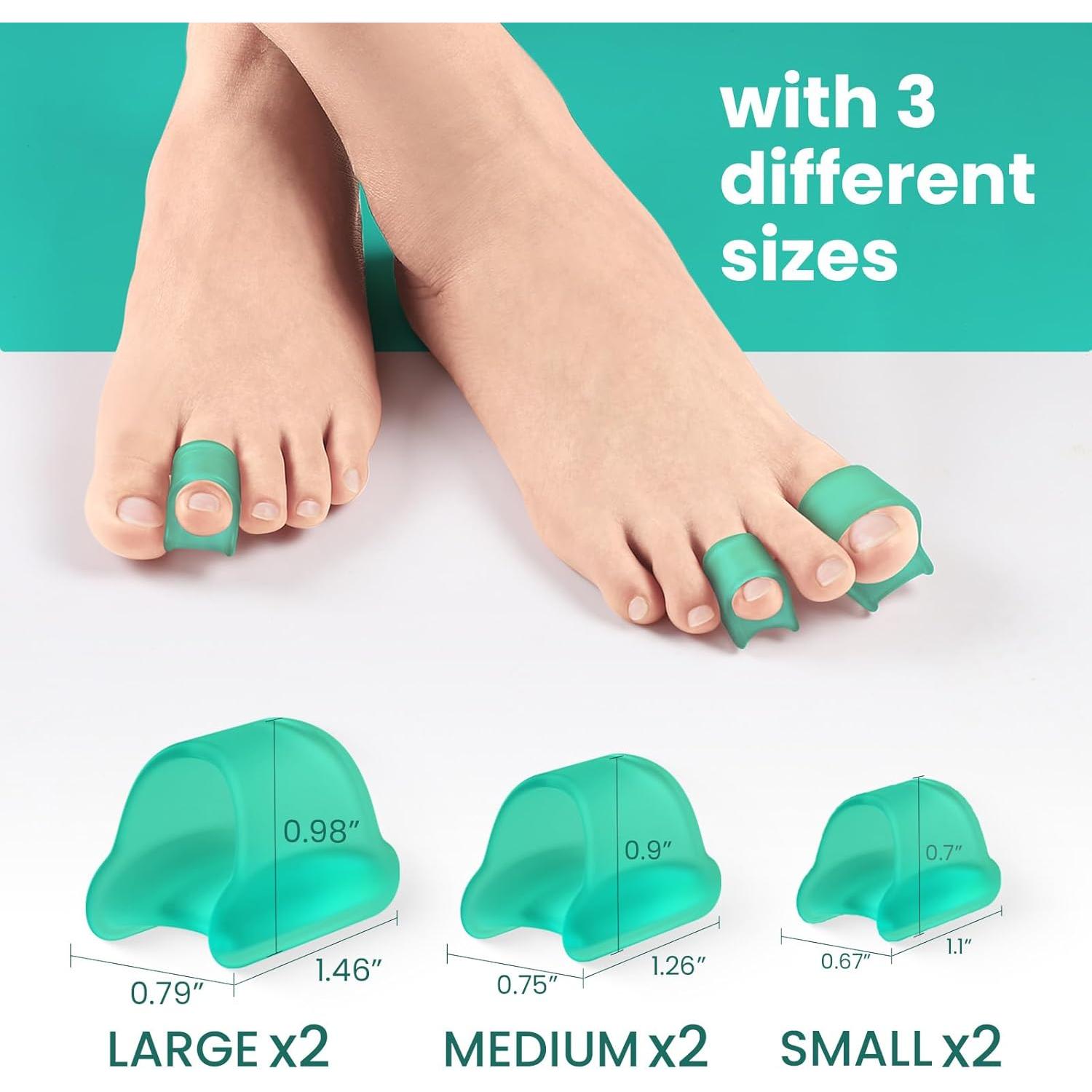 Corrector de Dedos en Garra Welnove - 6 Férulas de Gel Suave