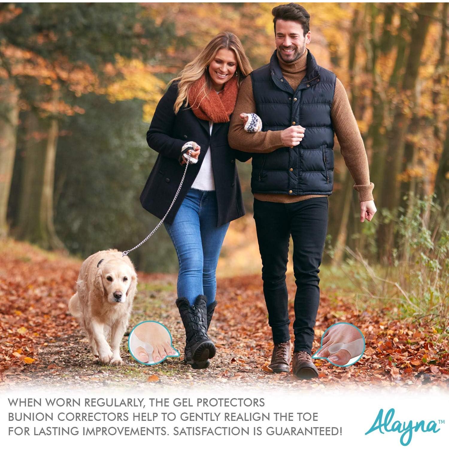 Separadores de Dedos Alayna Corrector de Juanetes Gel 2 Pcs