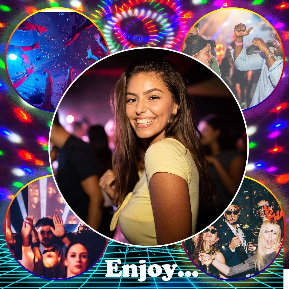 Bola de Espejos DJ Memzuoix 17,78 cm Luz Estroboscópica