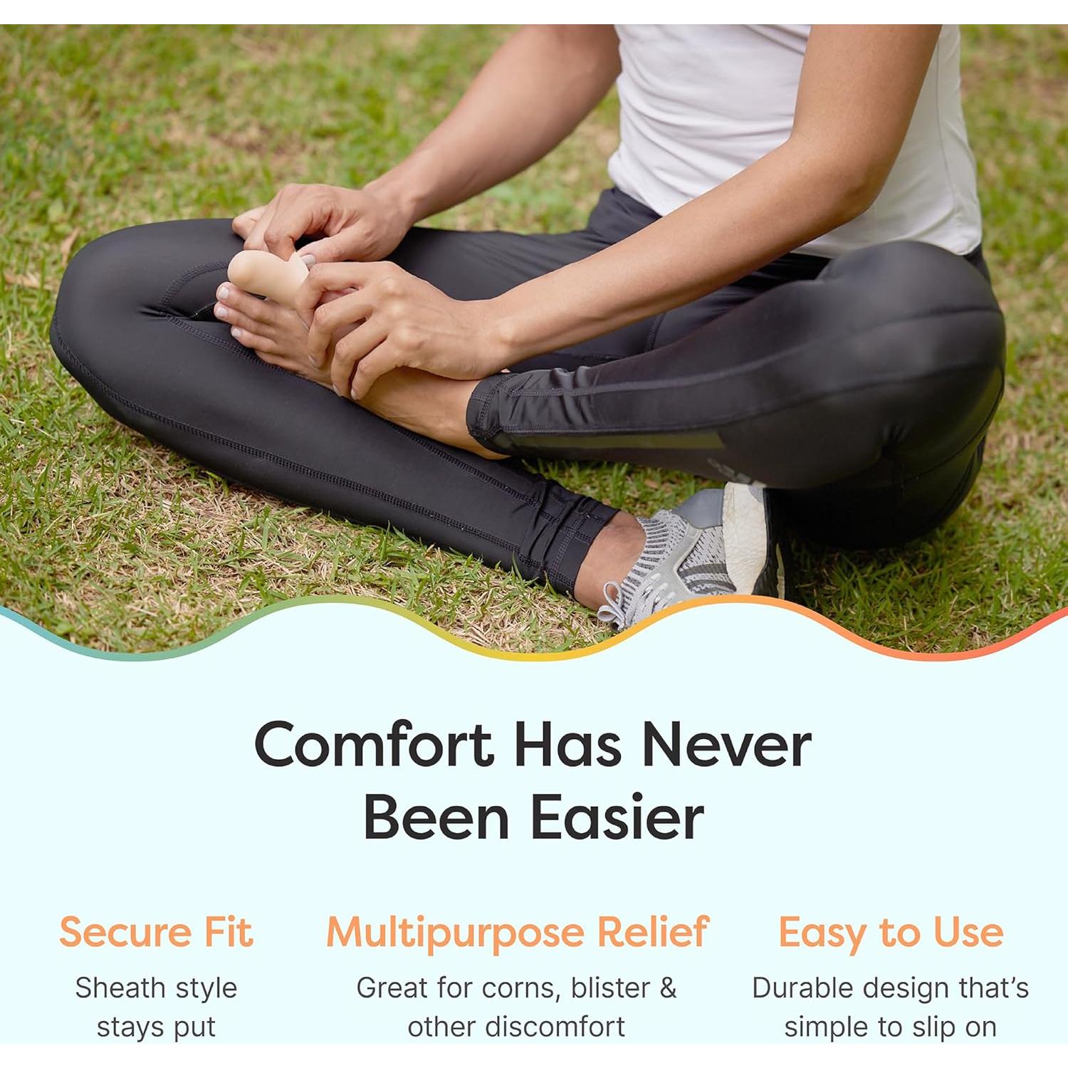 Protectores de Dedos de Gel ZenToes - Paquete de 6 Pequeños Beige