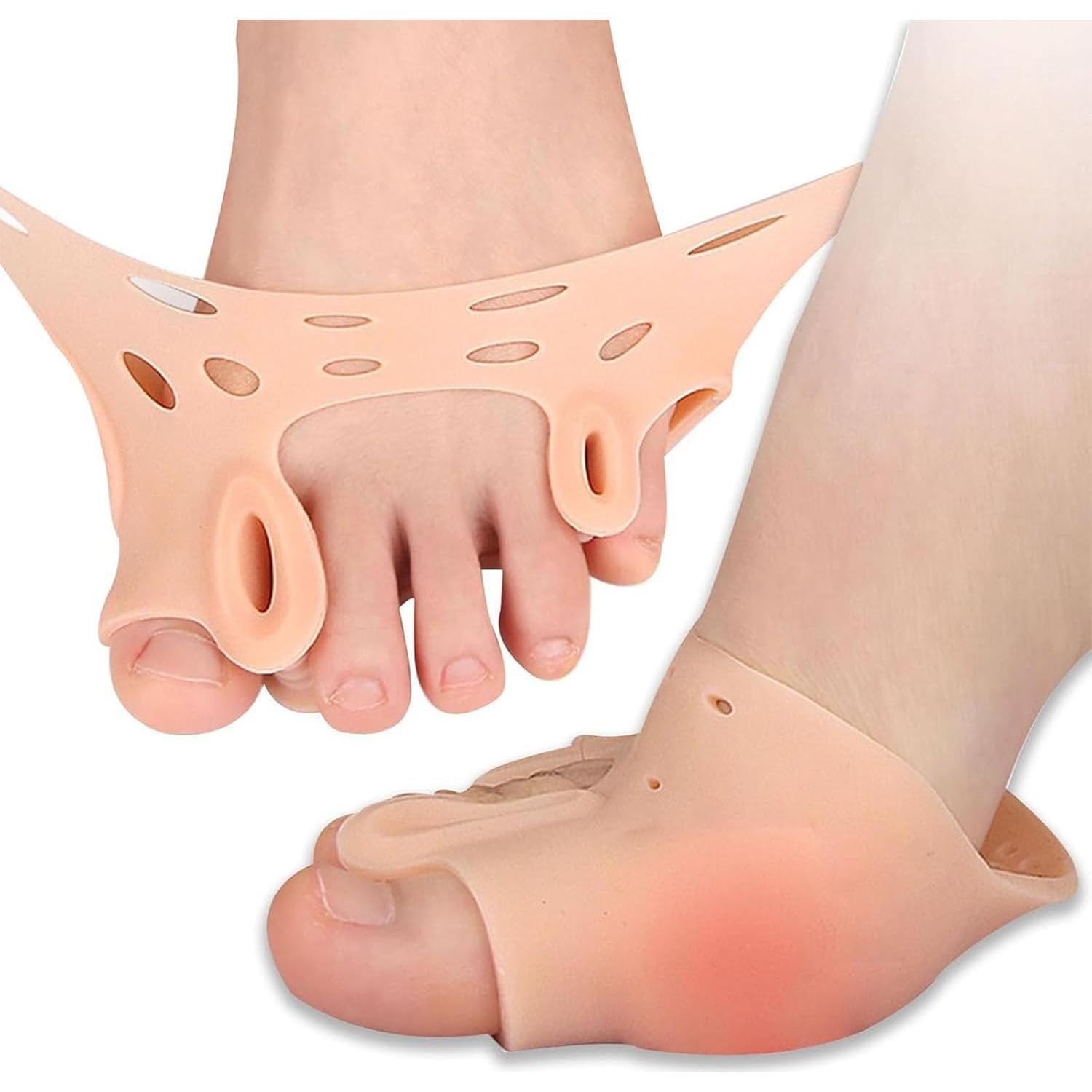 Separadores de Dedos de Silicona SUQILVSI - Alivio Hallux Valgus