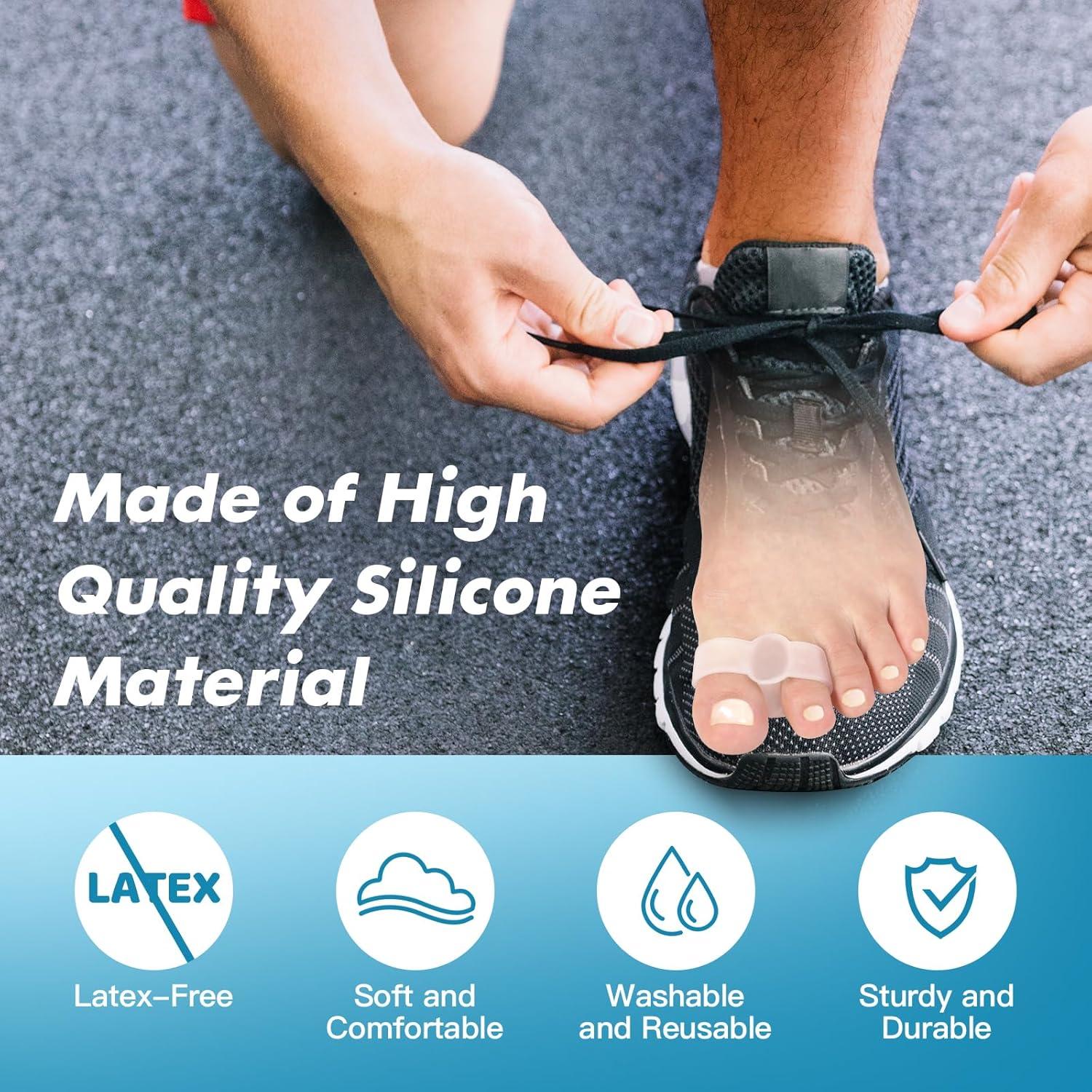 Separadores de Dedos de Gel MENOCADY para Juanetes - 12 Unidades