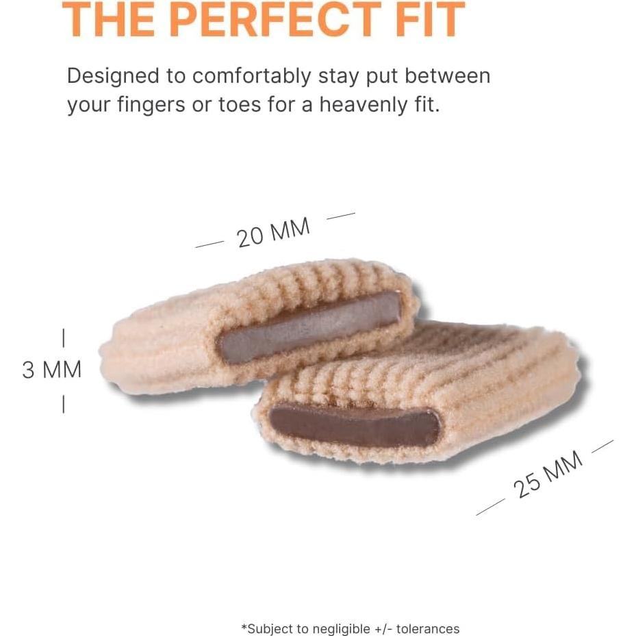 Protectores de Dedos de Gel NatraCure - Alivio para Callos y Ampollas - Paquete de 12