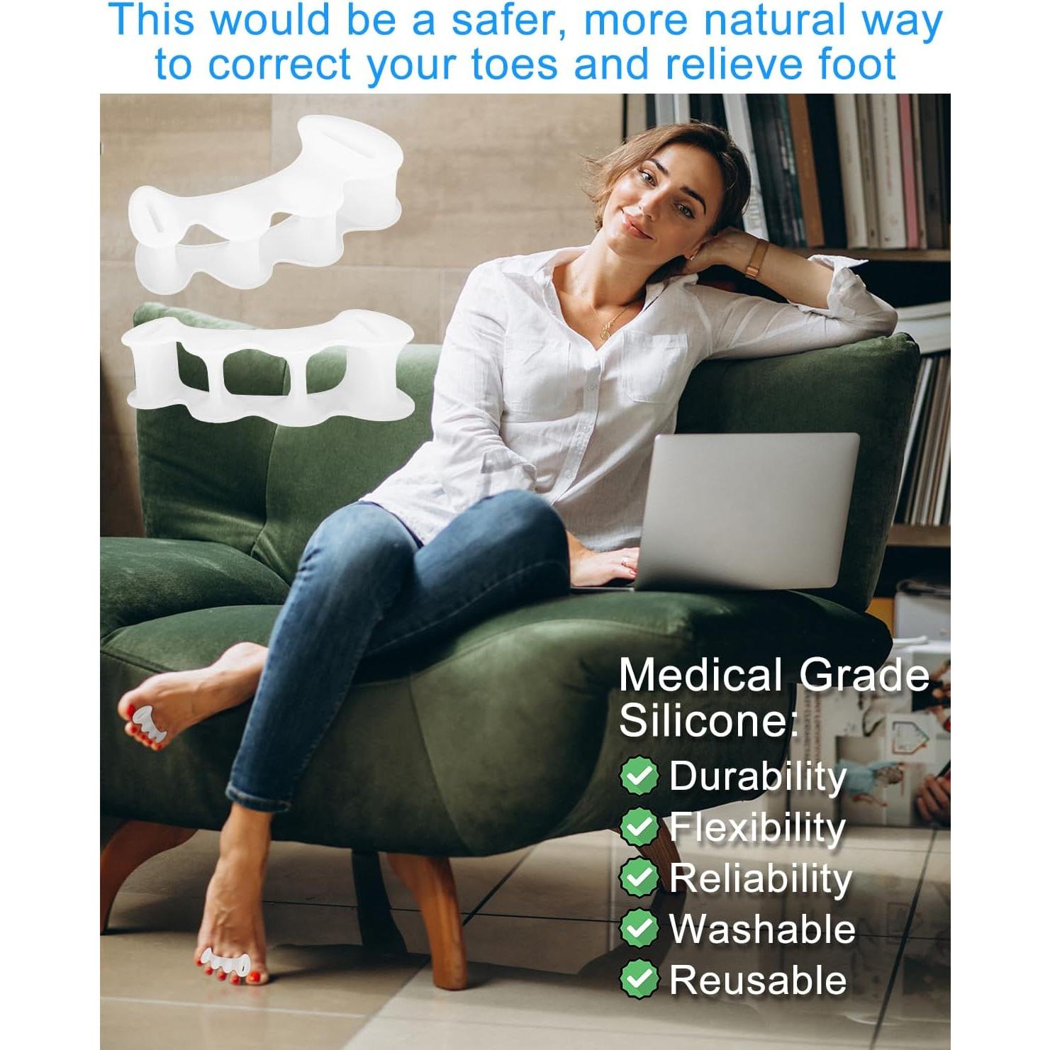 Separadores de Dedos para Juanetes Samaya Home - Tamaño M