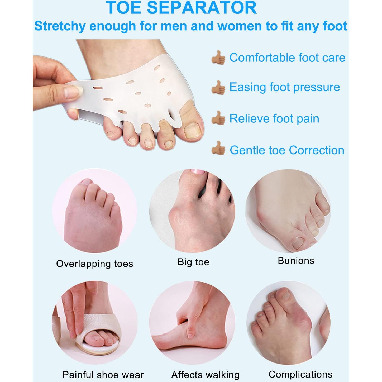 4 Pares Almohadillas Gel Metatarsales Golbylicc para Juanetes