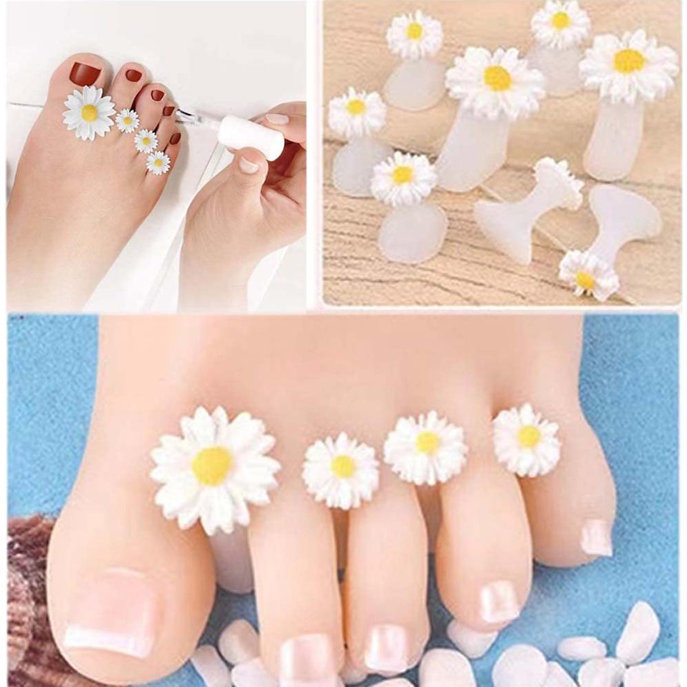 Separadores de Dedos Silicona BlingKingdom 16 Pcs Pedicura