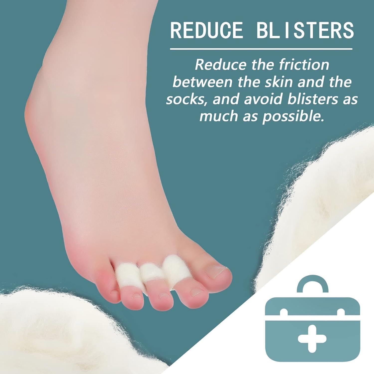 Almohadillas de Lana de Cordero Tegeme para Dedos 50g