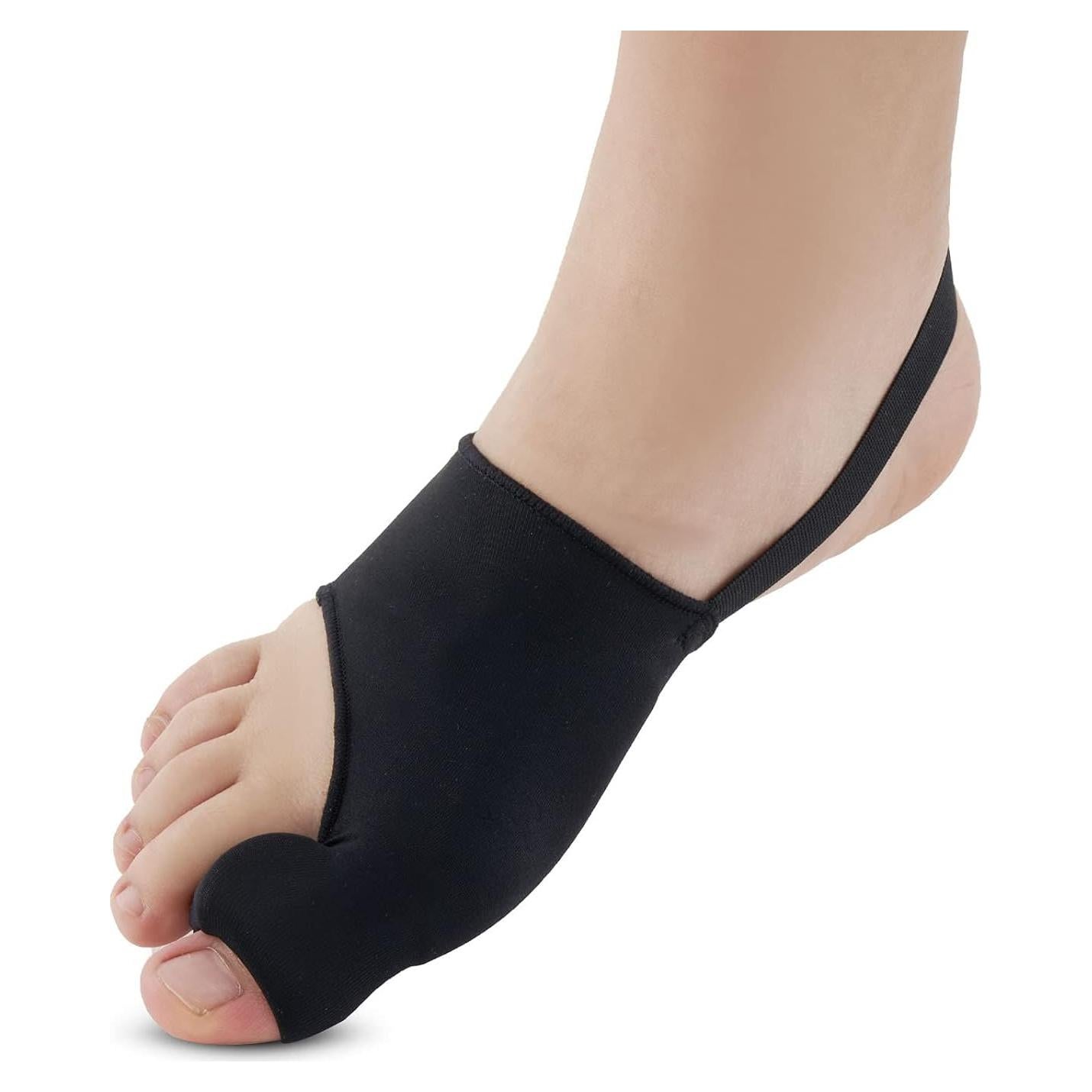 Corrector de Juanetes HLOES 2 Pcs Negro Alivio Dolor Hallux Valgus