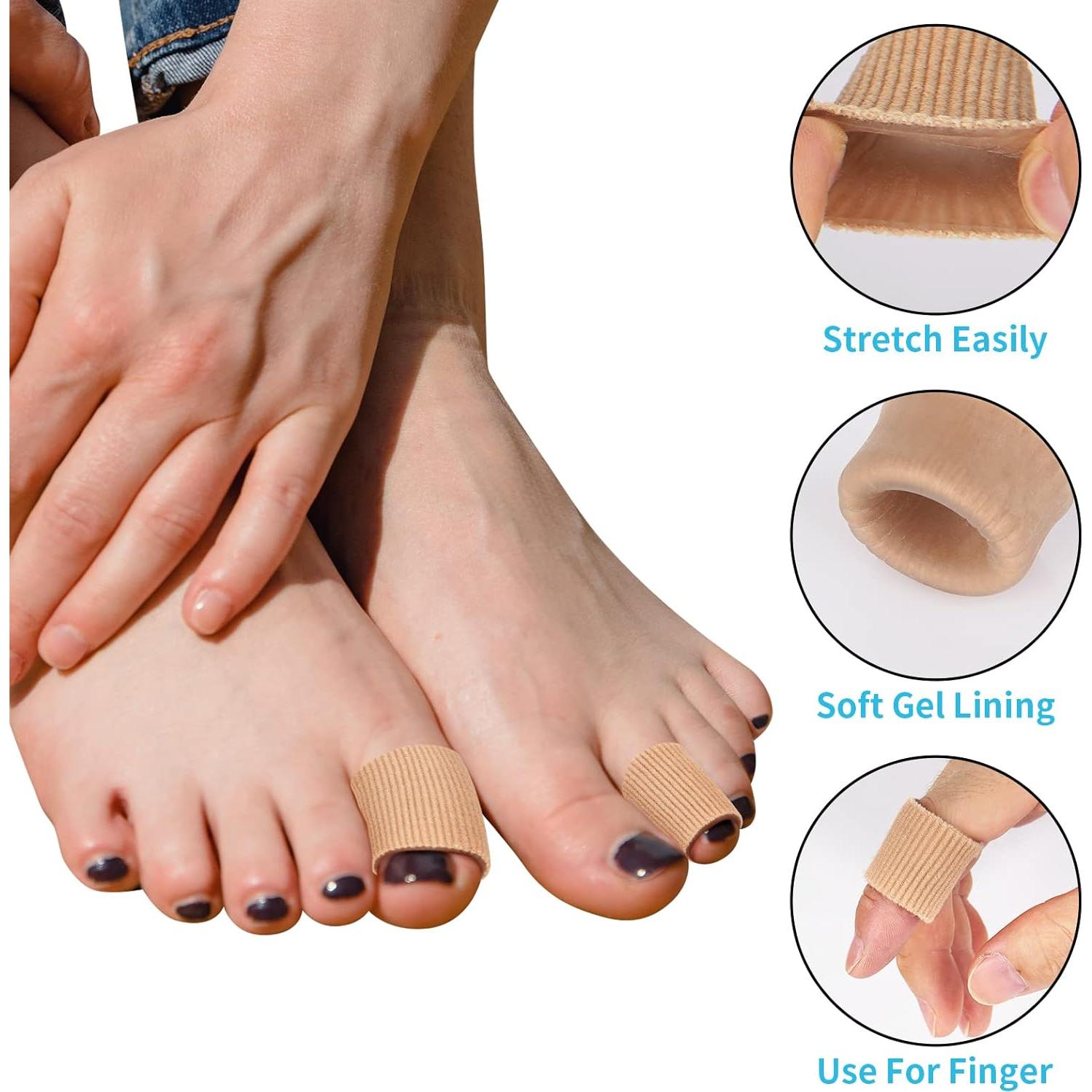 Protectores de Dedos de Gel Tifanso 24 Piezas para Ampollas