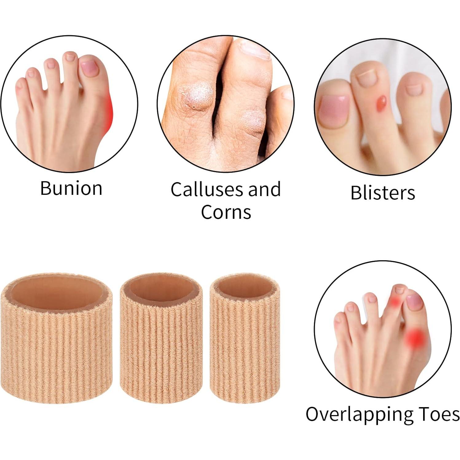 Protectores de Dedos de Gel Tifanso 24 Piezas para Ampollas