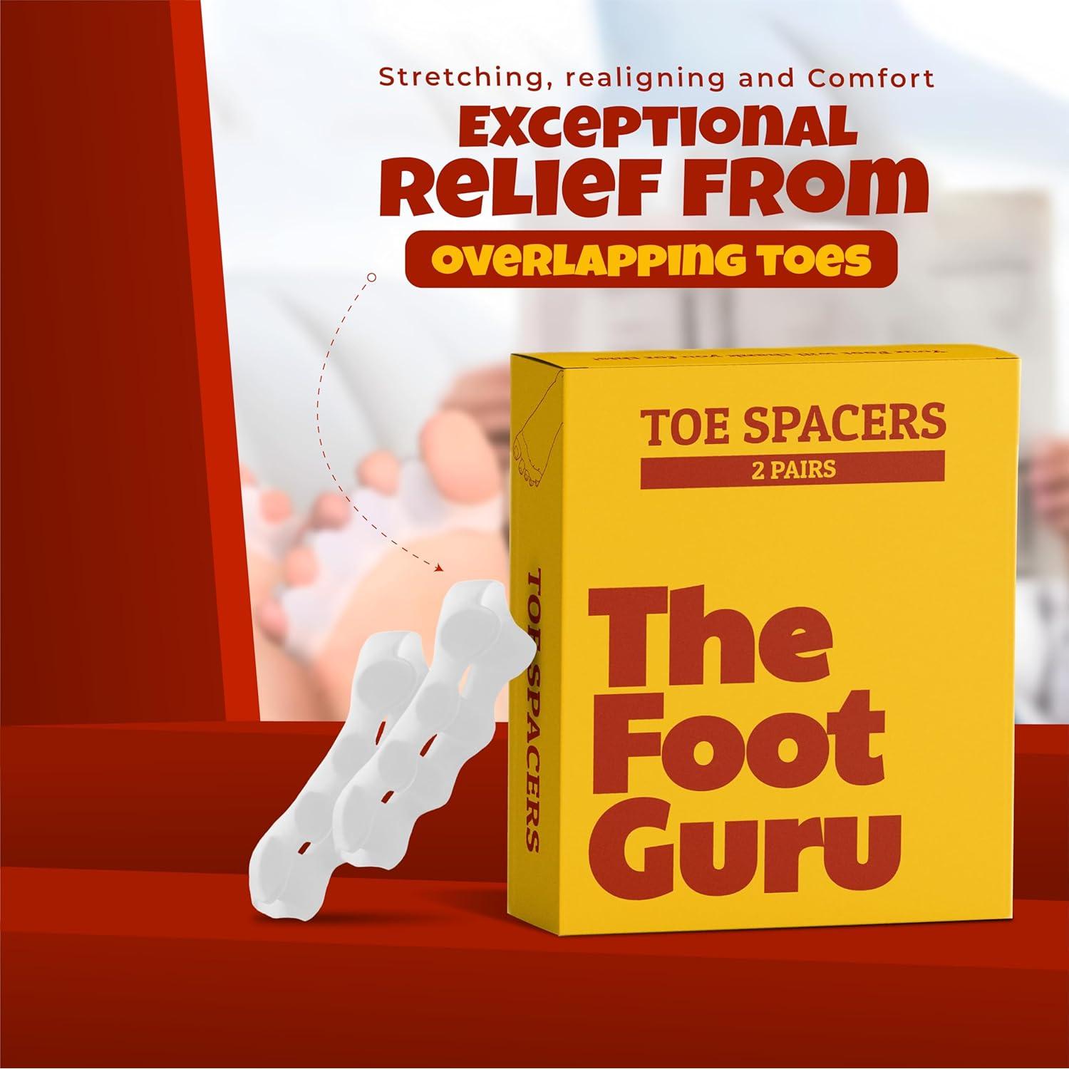 Separadores Ortopédicos de Dedos Kubbar - Alivio Juanetes 2 Pairs