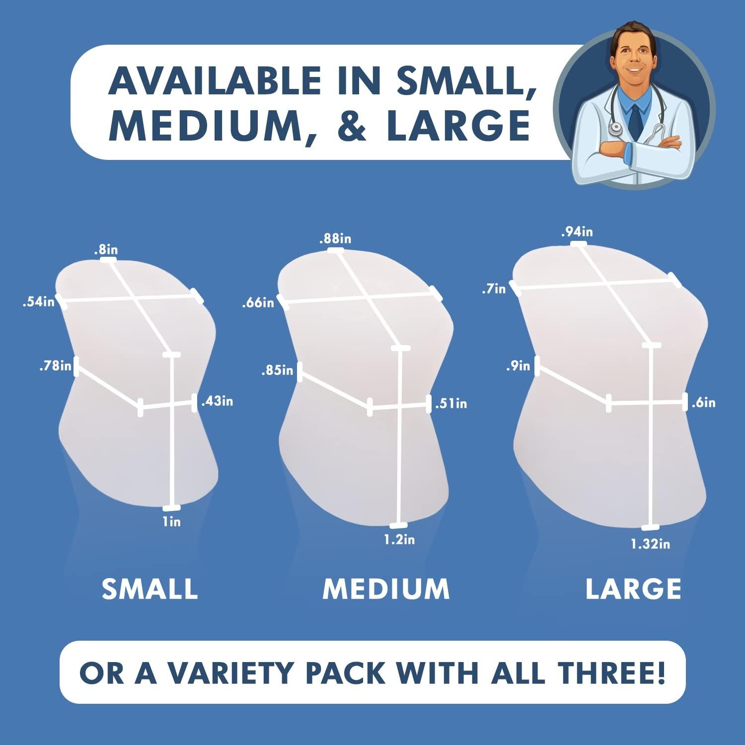 Separadores de Dedos de Gel Dr. Frederick - 6 Unidades - Grande