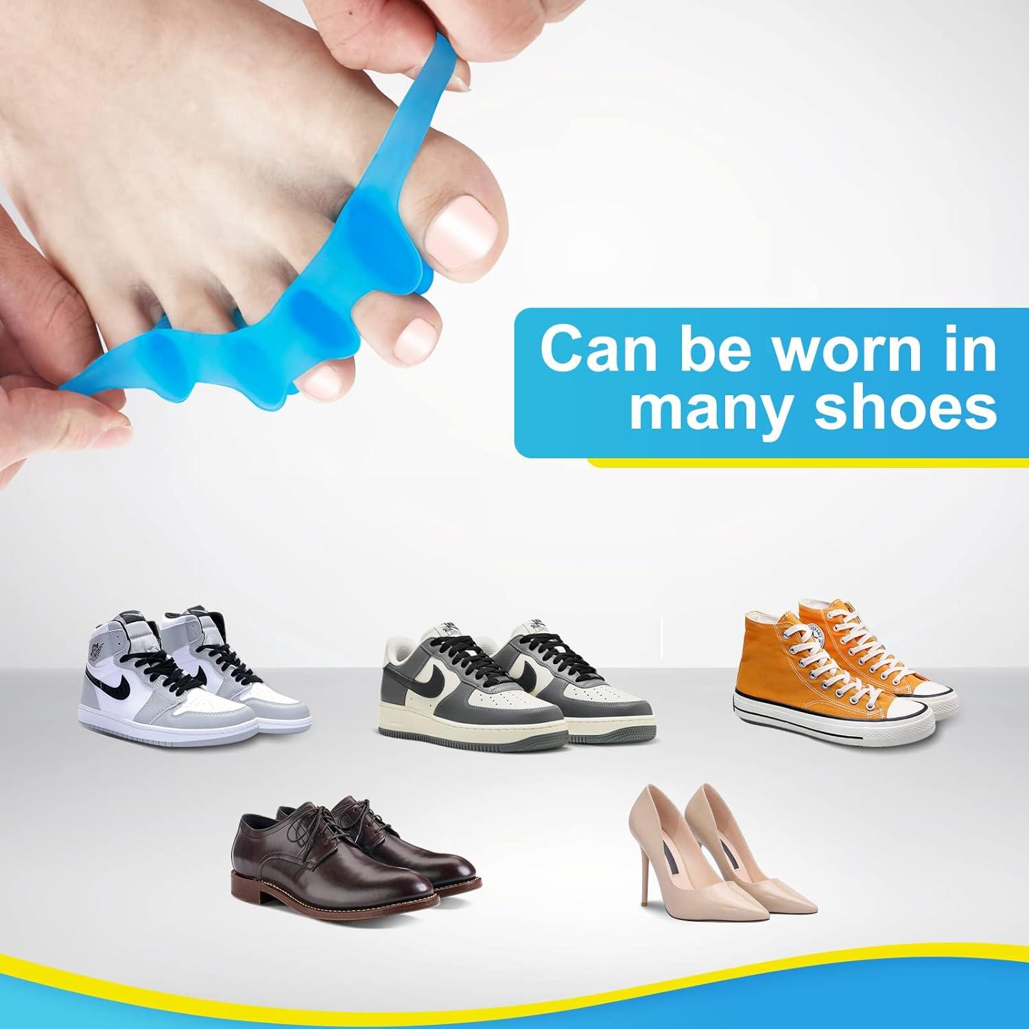 Separadores de Dedos Juzure 8 PCS Silicona Correctores Juanetes