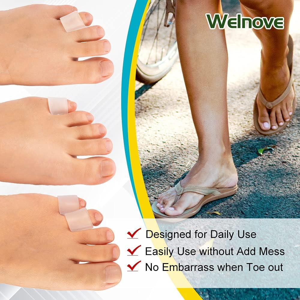 Protectores de Dedos de Gel Welnove 16 PCS Ajustables para Callos