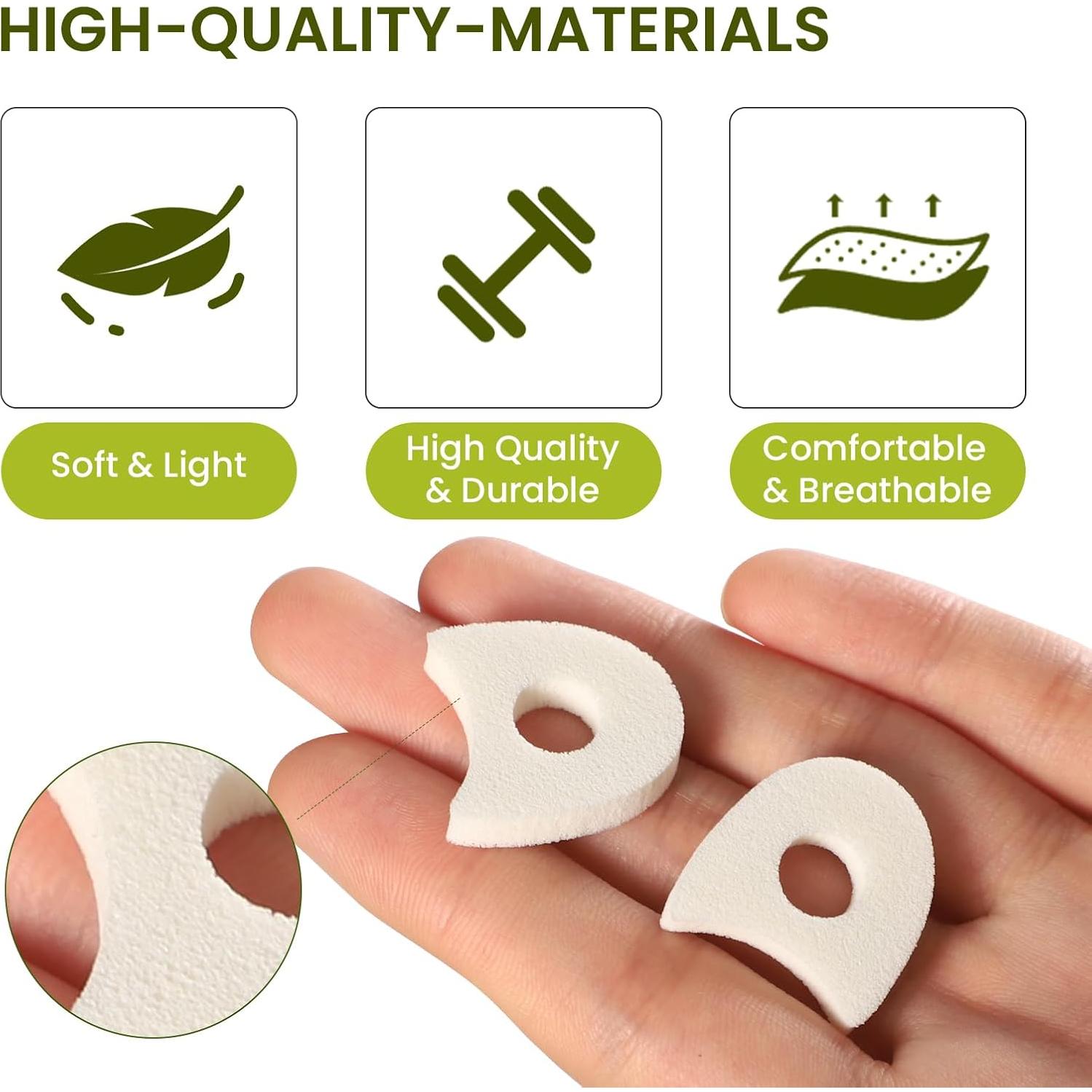 Separadores de Dedos de Espuma Bukihome - 100 Piezas, Alivio del Dolor