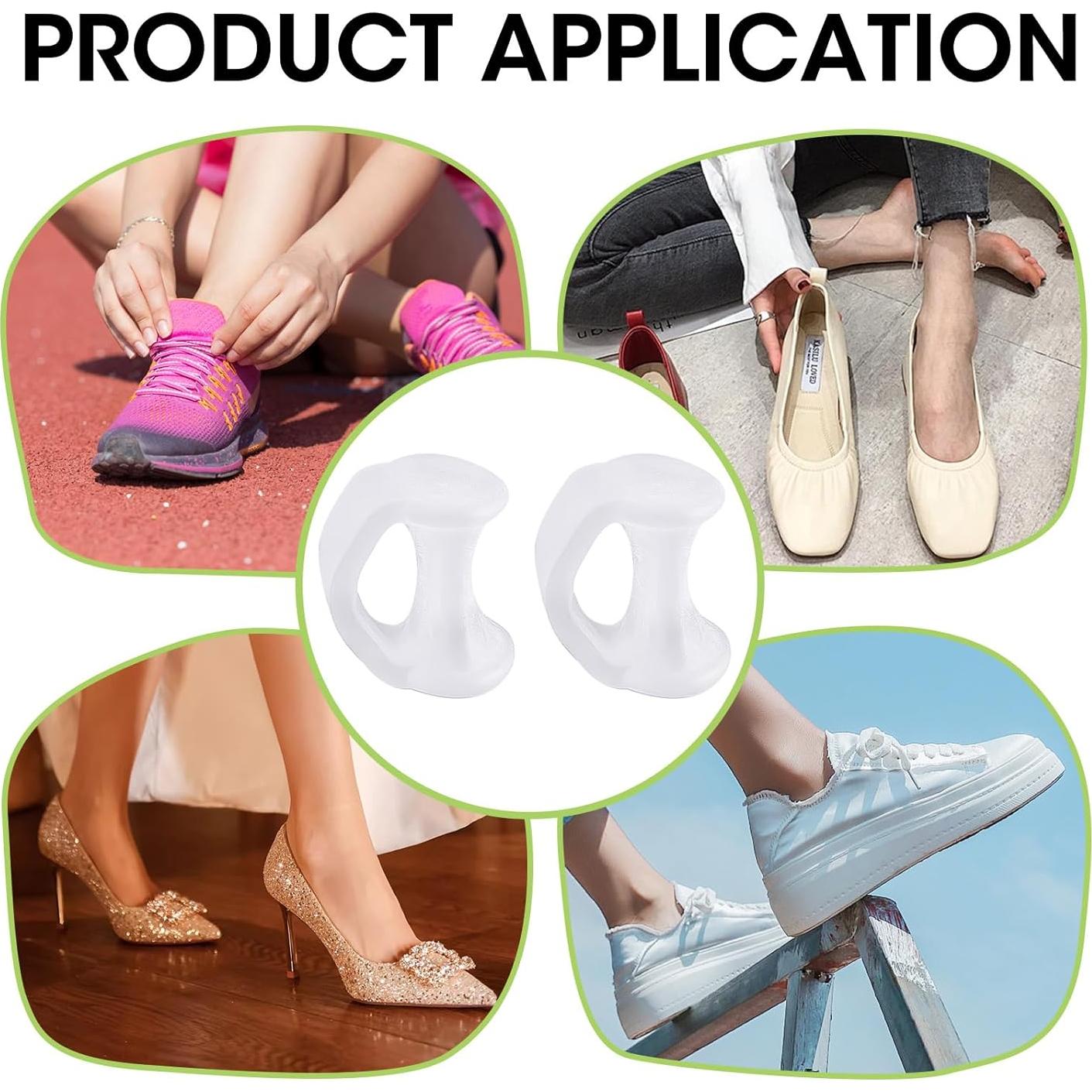 Separadores de Dedos del Pie Duoxiate 10 Pcs Gel Transparente