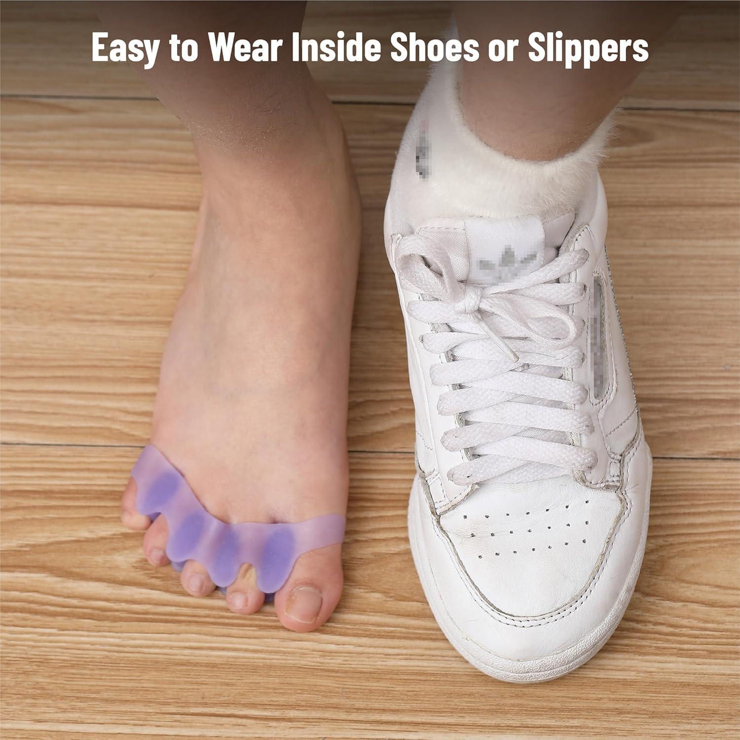 Separadores de Dedos de Gel Dr. JK ToePal - 2 Pares, Correctores de Juanete