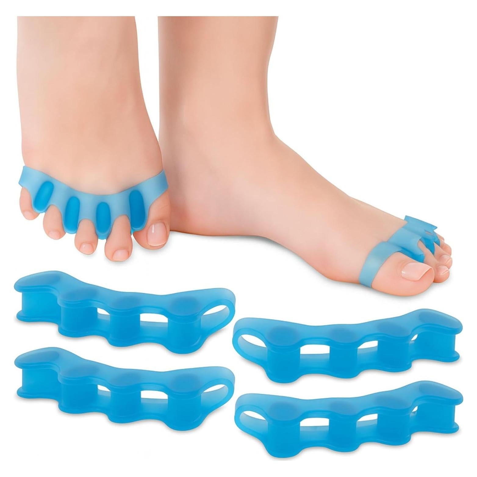 Separadores de Dedos Vive Health - Gel Silicona Mediano 4 PCS