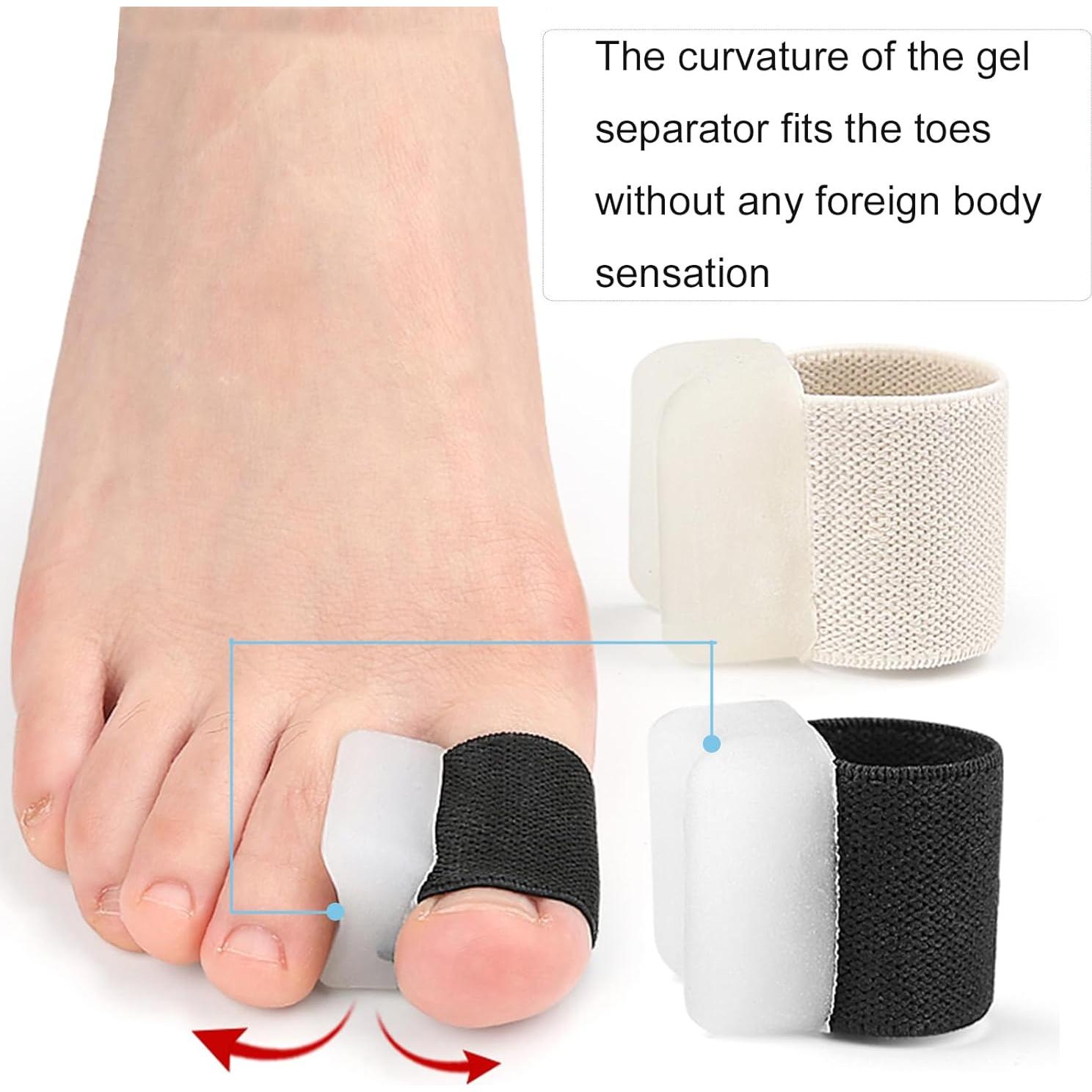 Separadores de Dedos de Gel Misorita - Paquete de 8 Unidades