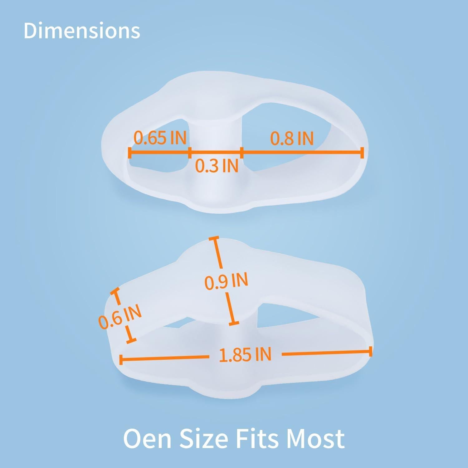Paquete de 12 Separadores de Dedos de Gel Zinyakon - Correctores de Juanetes y Dedo en Martillo