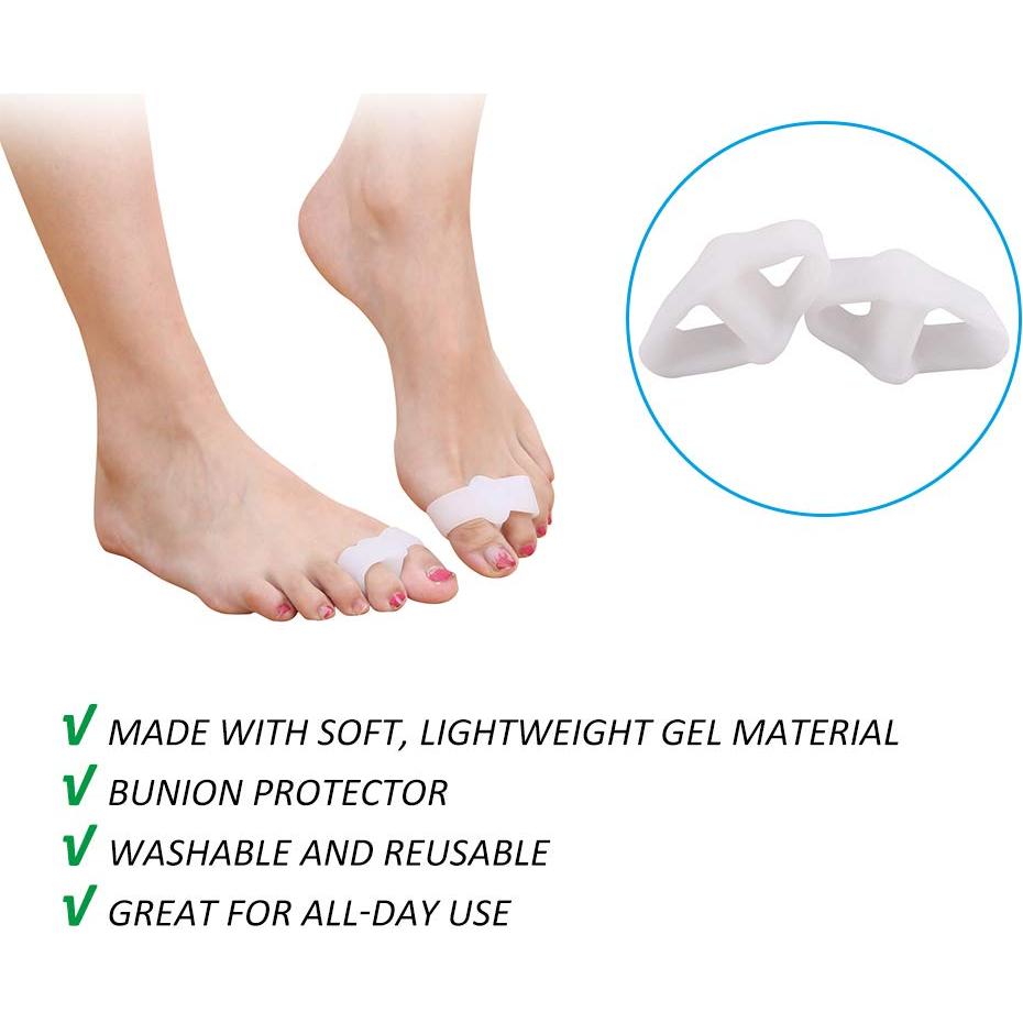 Separadores de Dedos de Gel Espfree - 5 Pares para Juanetes