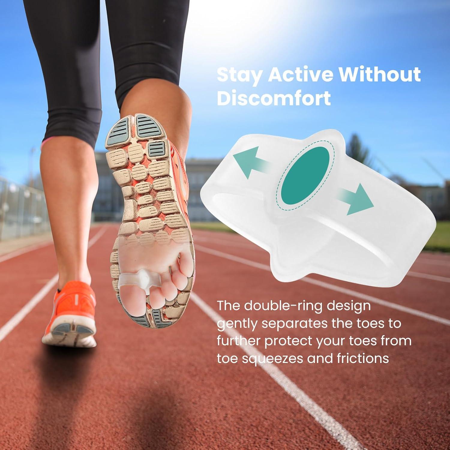 Welnove Paquete de 12 Correctores de Juanetes y Separadores de Dedos