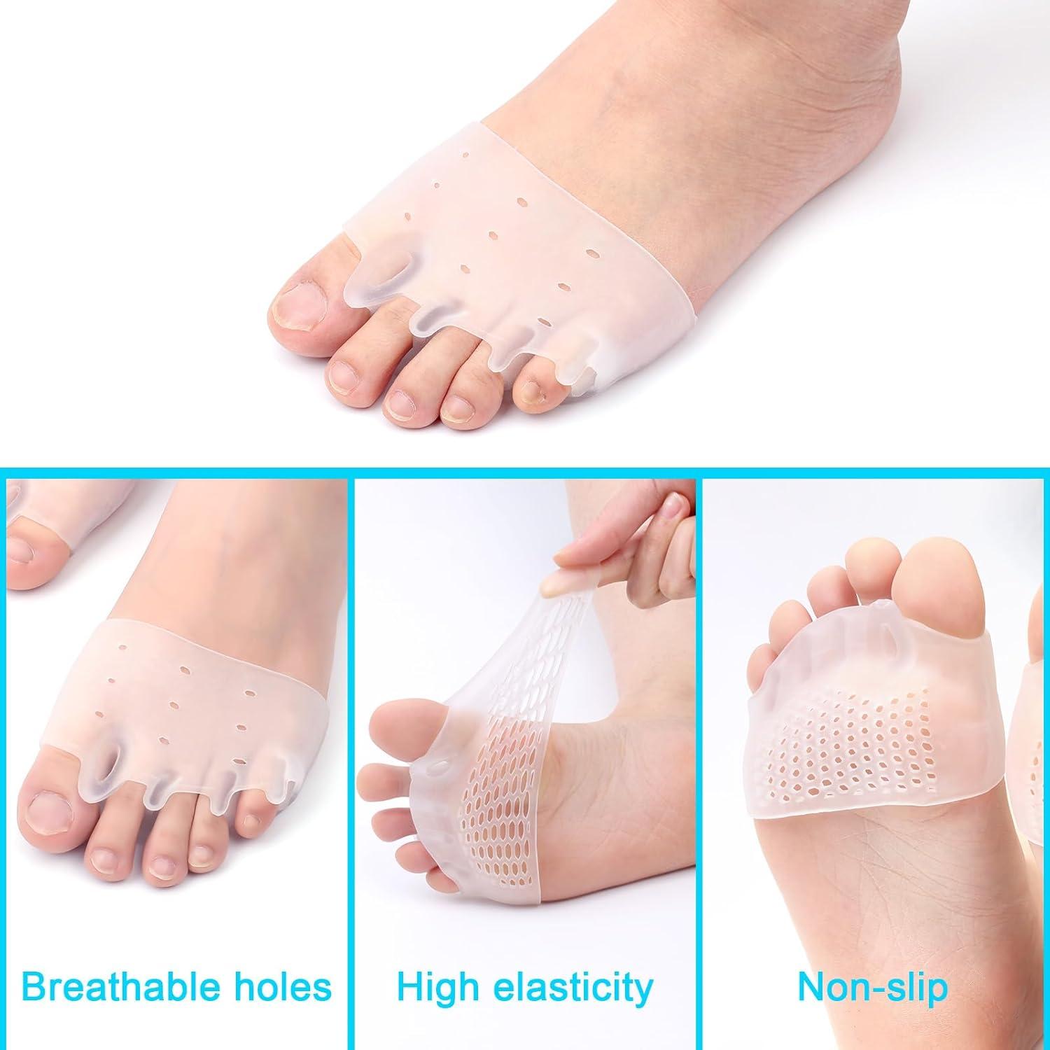 Separadores de Dedos de Silicona Gosknor - 4 Piezas, 8.5x6 cm