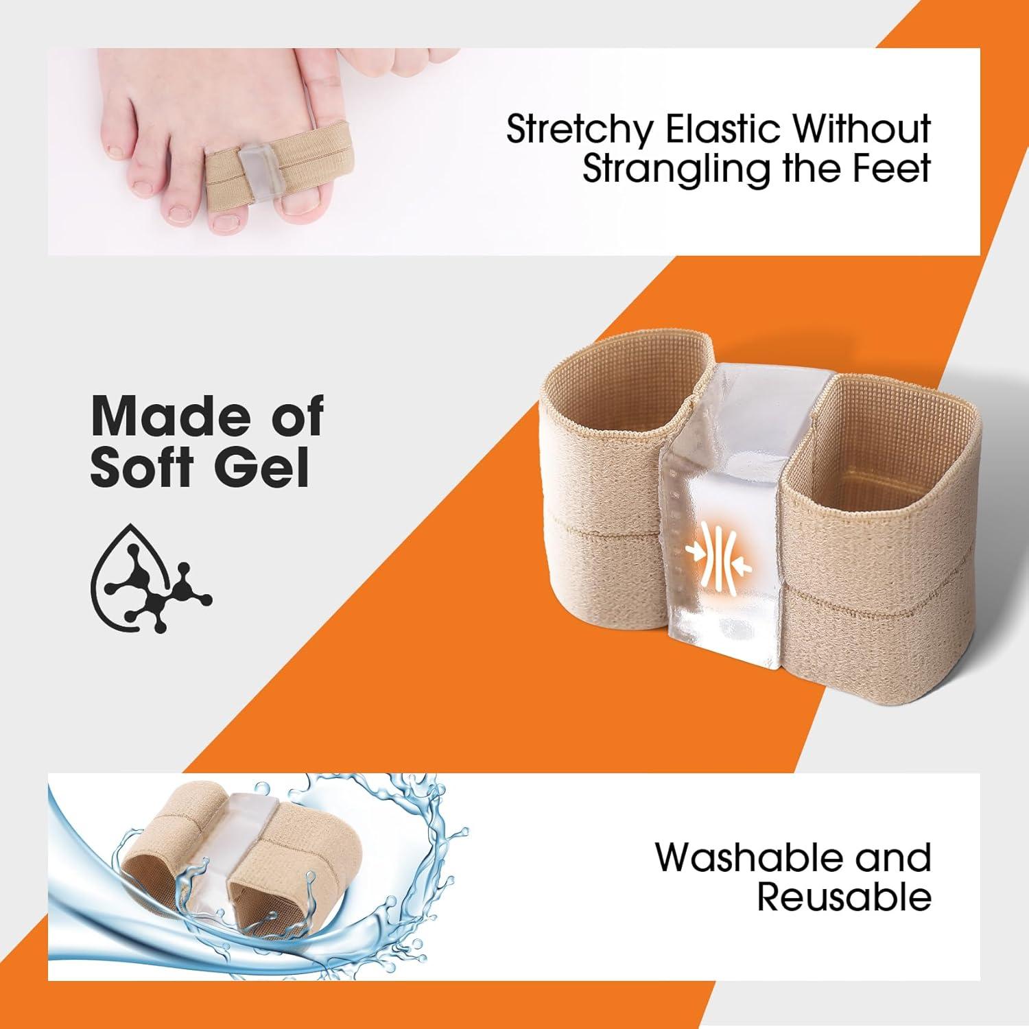 Separadores de Dedos de Gel BRAVEGARE para Juanetes - 6 Piezas