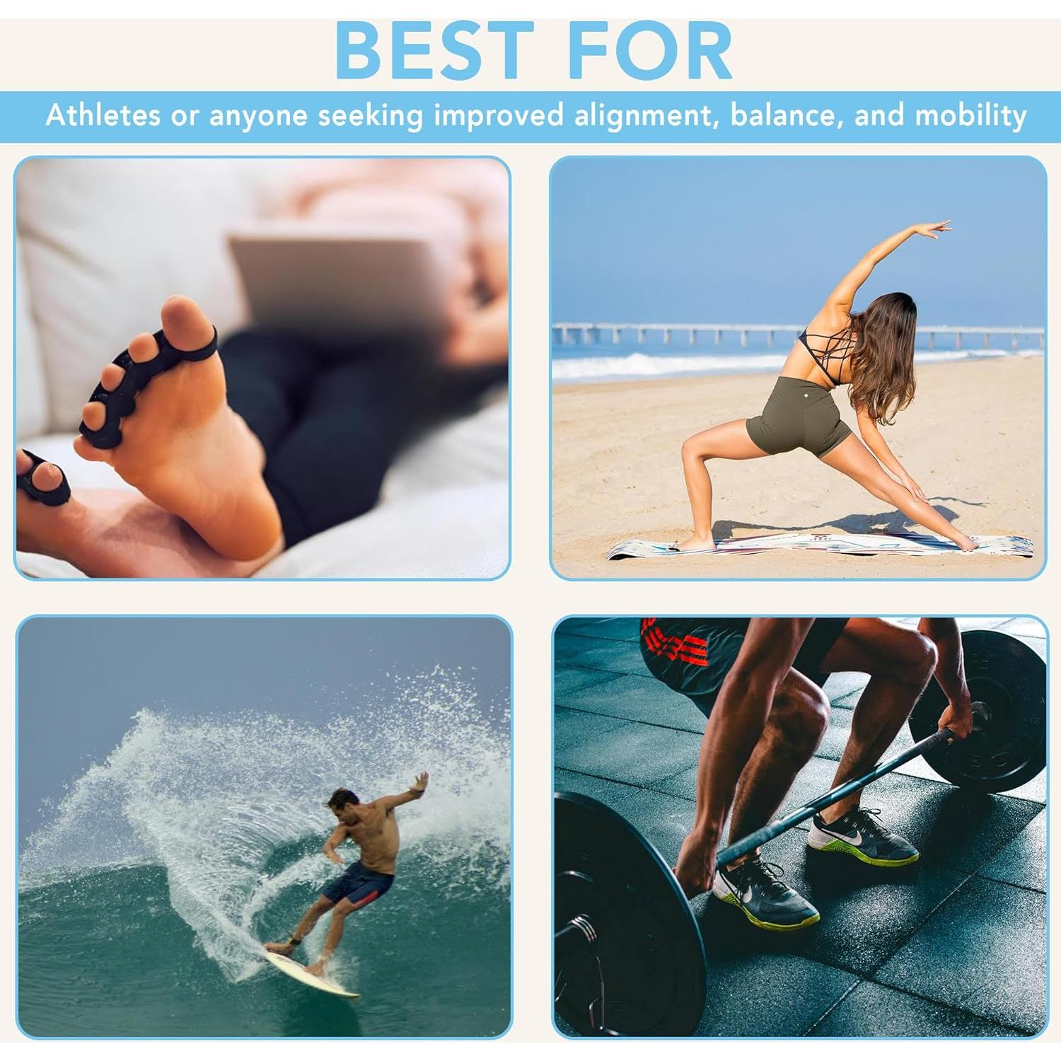 Separadores de Dedos Surf Toes - Hipoalergénicos - Talla Universal