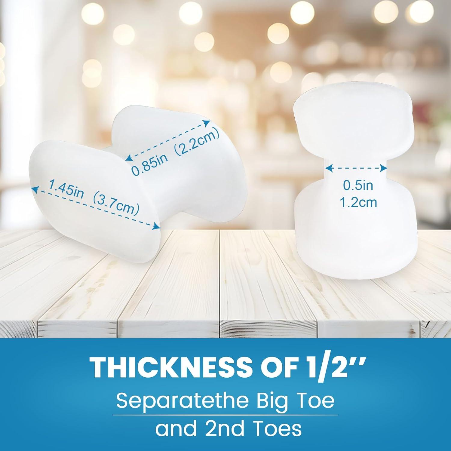 Separadores de Dedos de Silicona Happiby para Juanetes - 10 Piezas