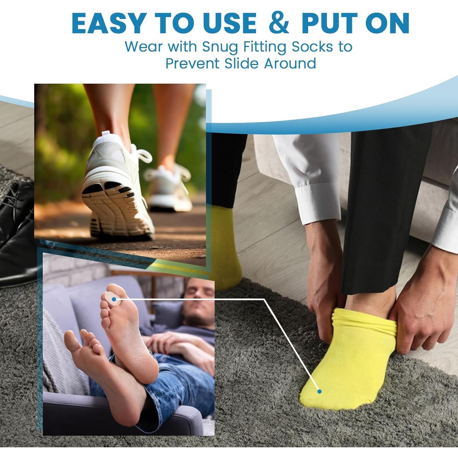 Separadores de Dedos de Silicona Happiby para Juanetes - 10 Piezas