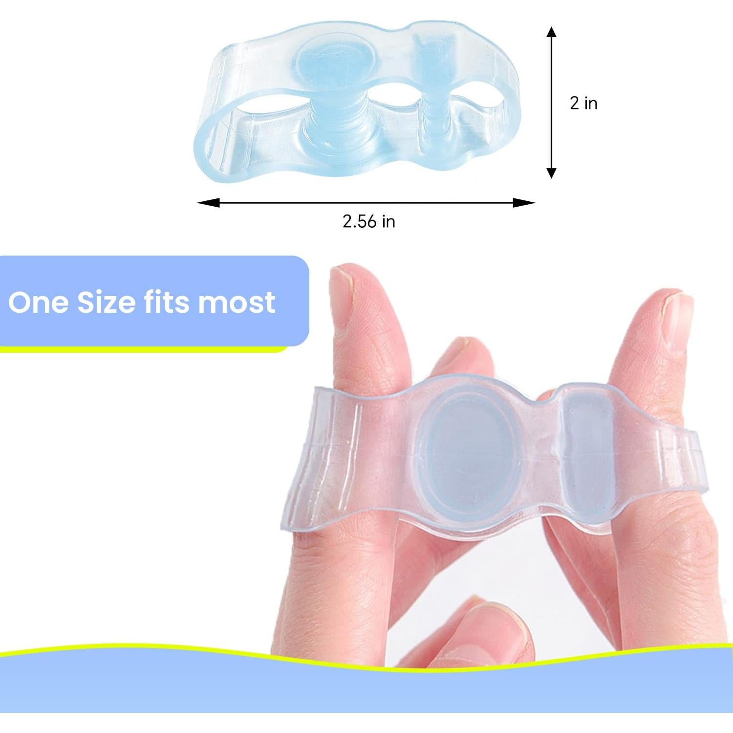 Separadores de Dedos Correctores de Juanetes XREKNOi - Azul Claro