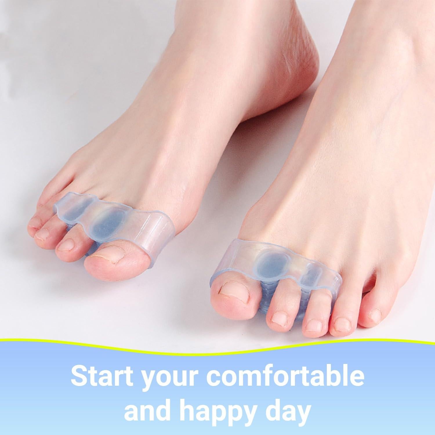 Separadores de Dedos Correctores de Juanetes XREKNOi - Azul Claro