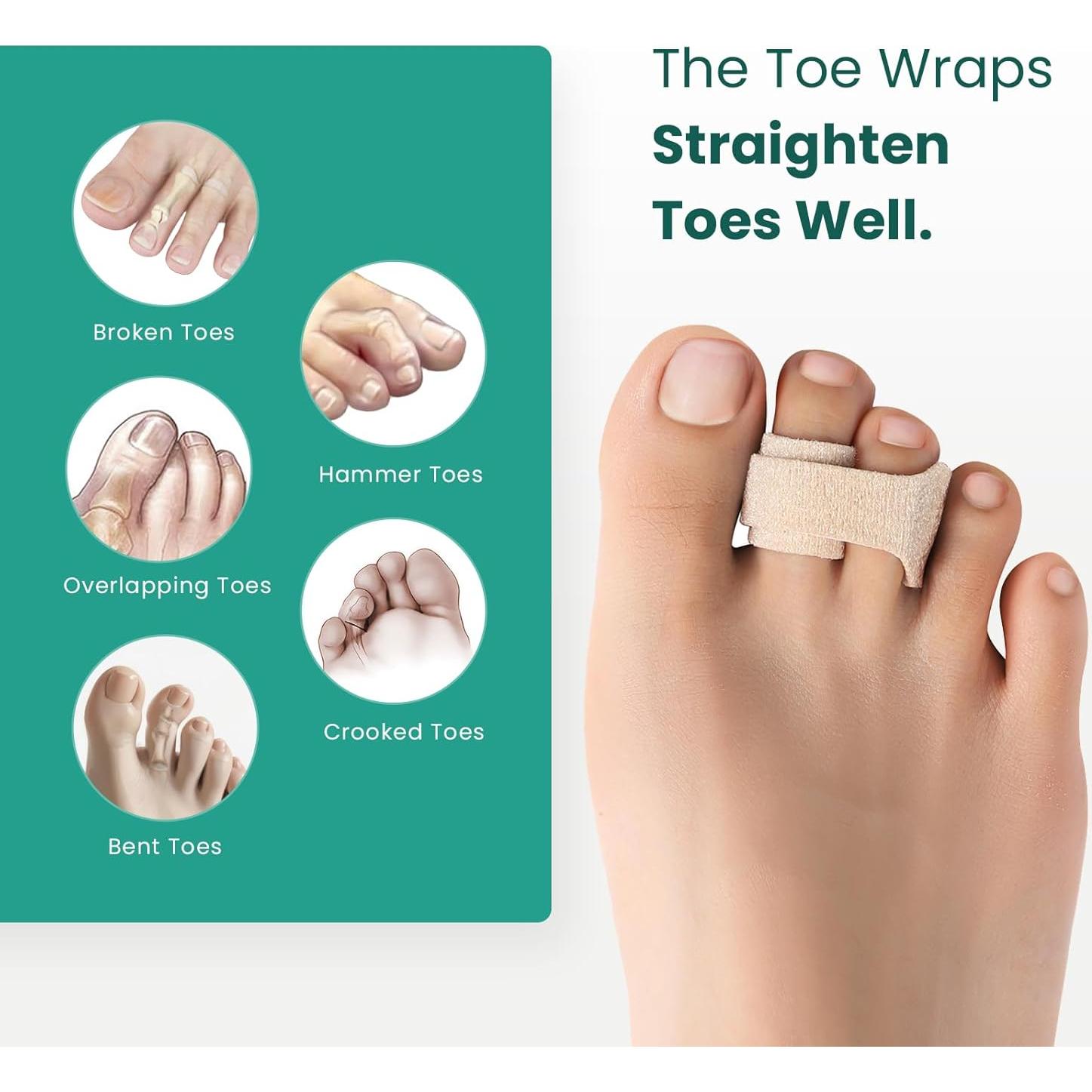 Corrector de Dedo en Martillo Welnove - 8 Vendajes Beige