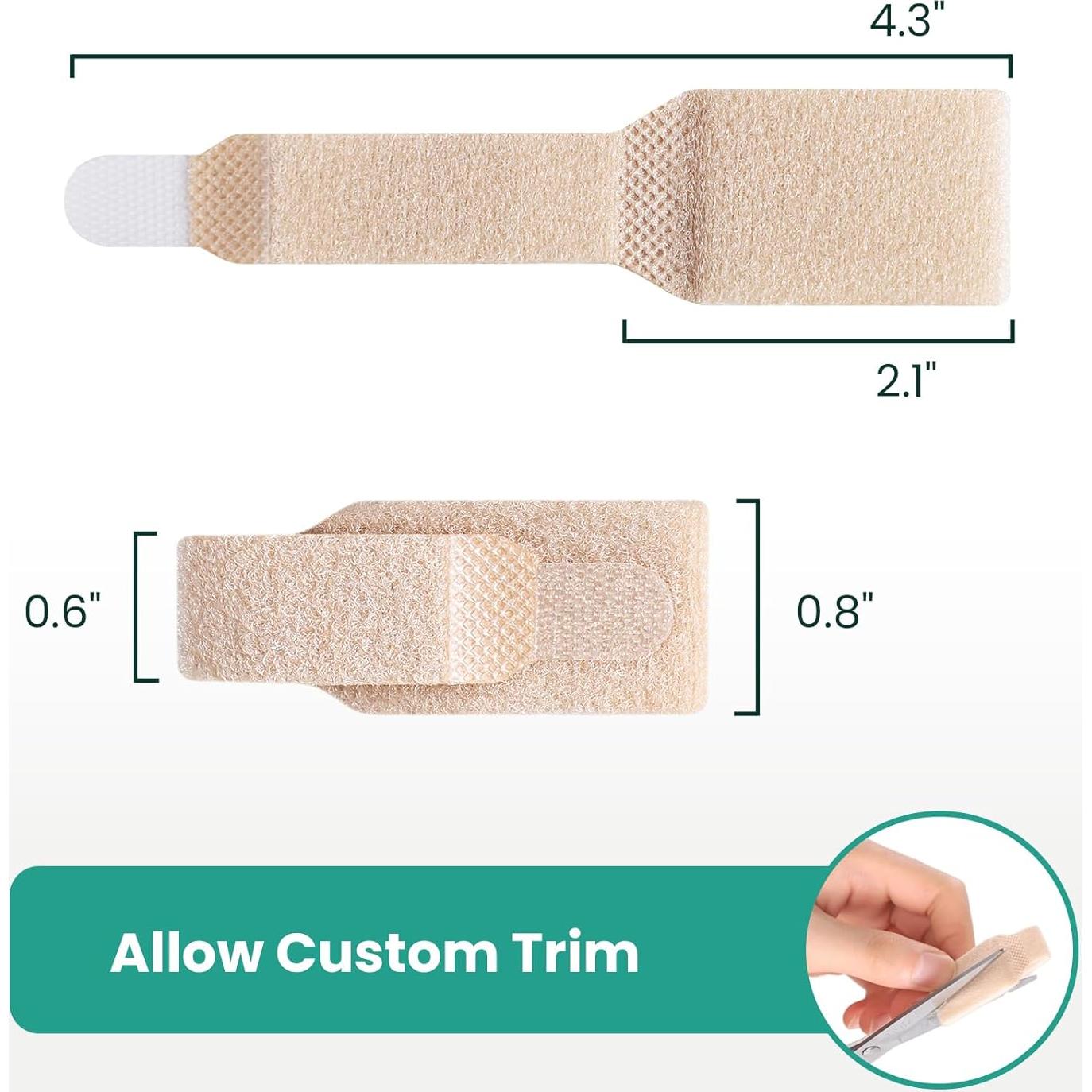 Corrector de Dedo en Martillo Welnove - 8 Vendajes Beige