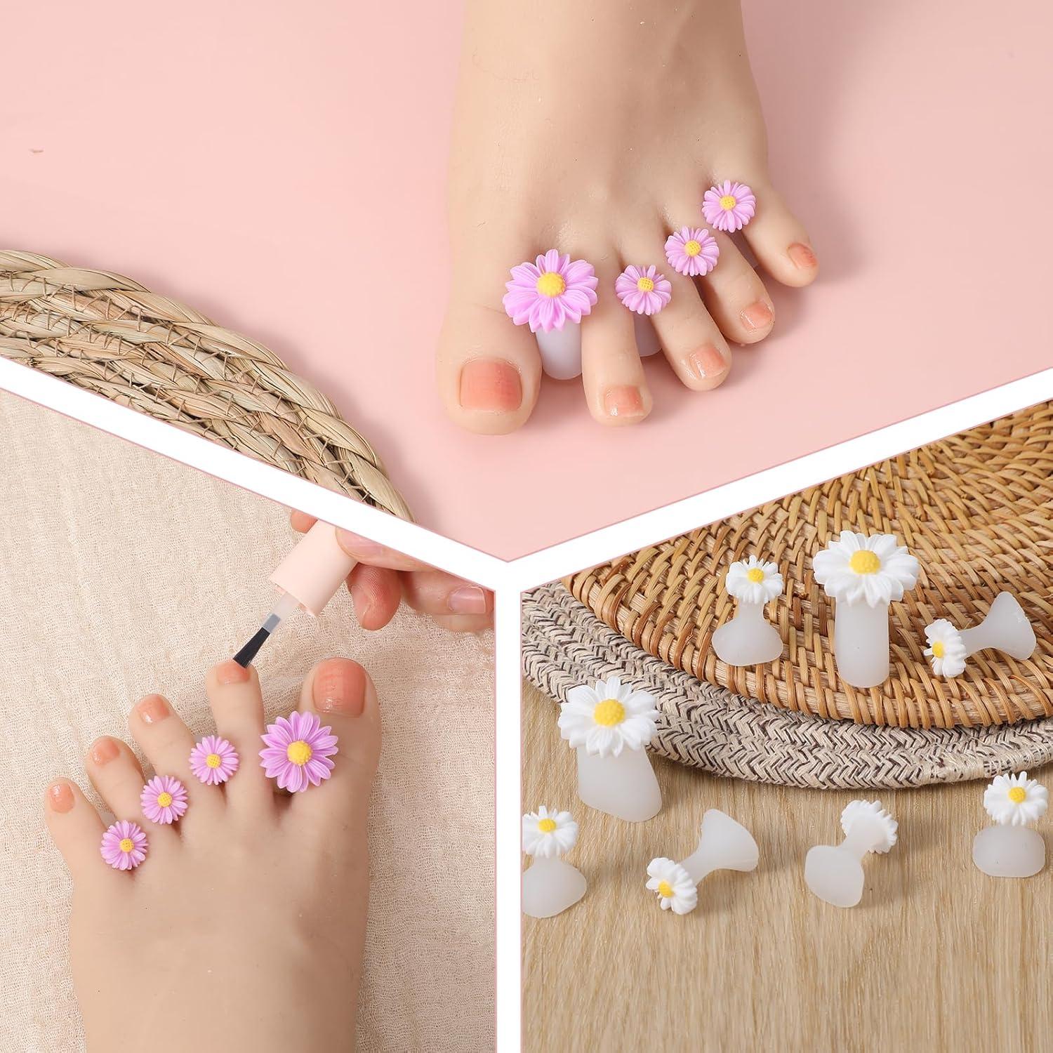 Separadores de Dedos de Silicona Sorcristy - 24 Piezas