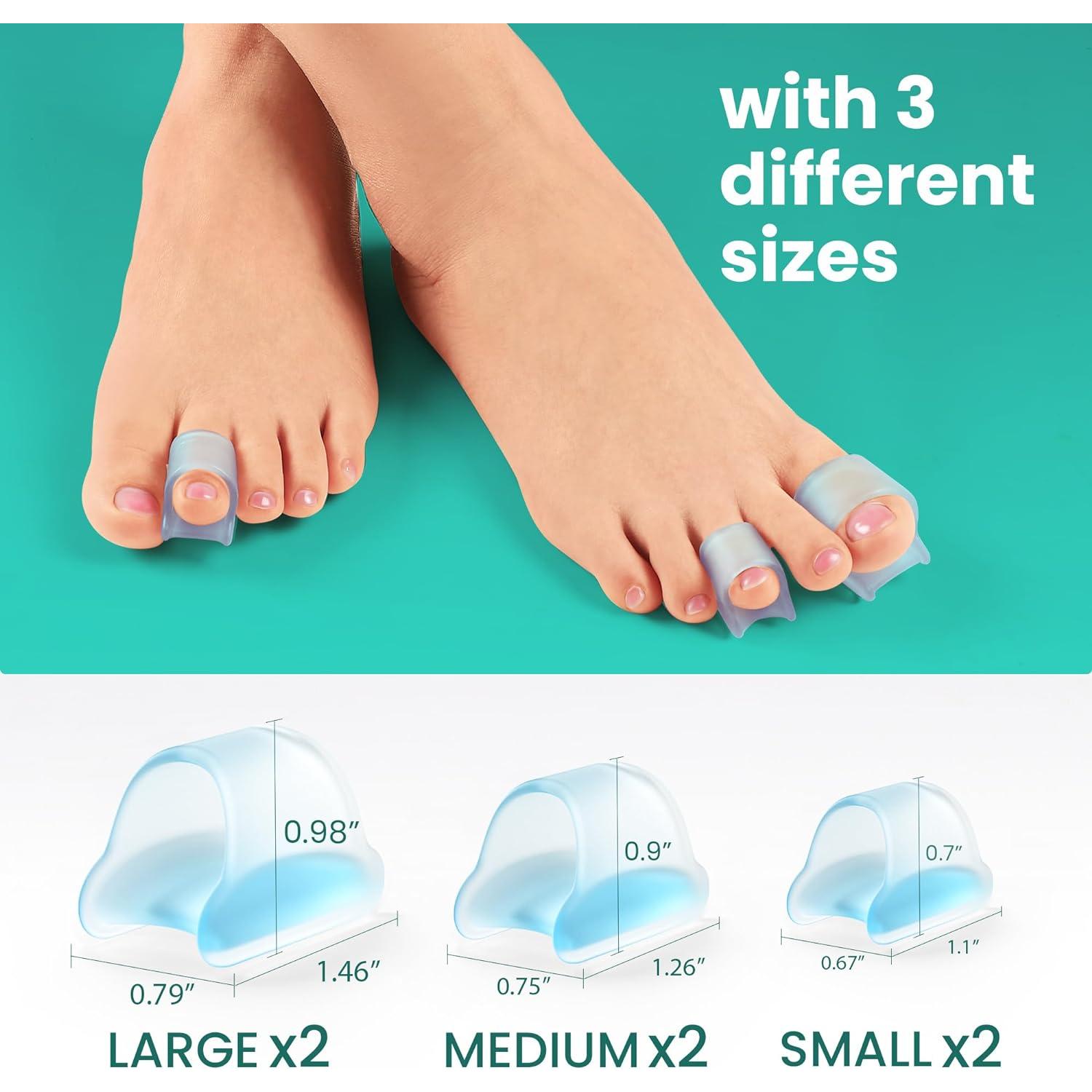 Corrector de Dedo en Garra Welnove - 6 Férulas Reutilizables Azul