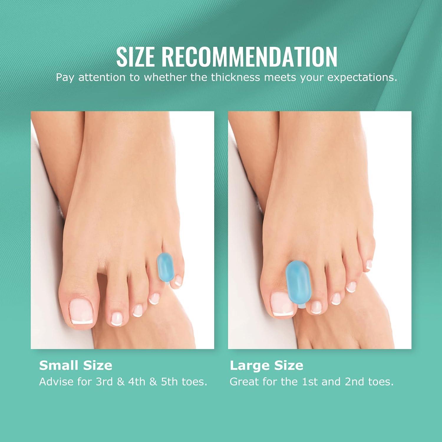 Separadores de Dedos de Gel Welnove - 8 Espaciadores de Silicona