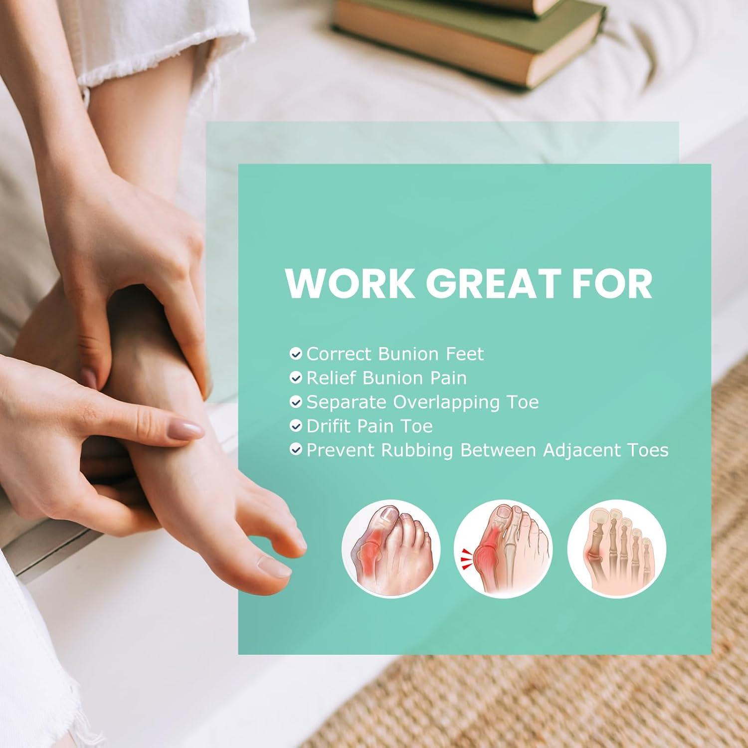 Separadores de Dedos de Gel Welnove - 8 Espaciadores de Silicona