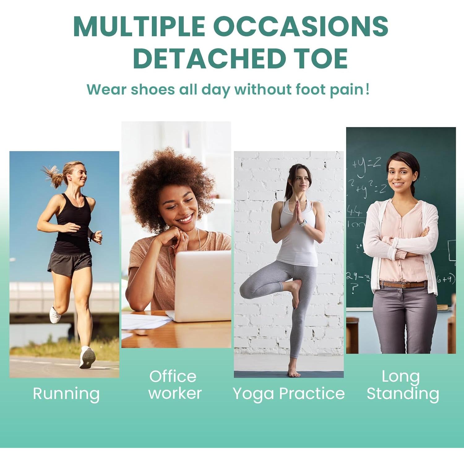 Separadores de Dedos de Gel Welnove - 8 Espaciadores de Silicona