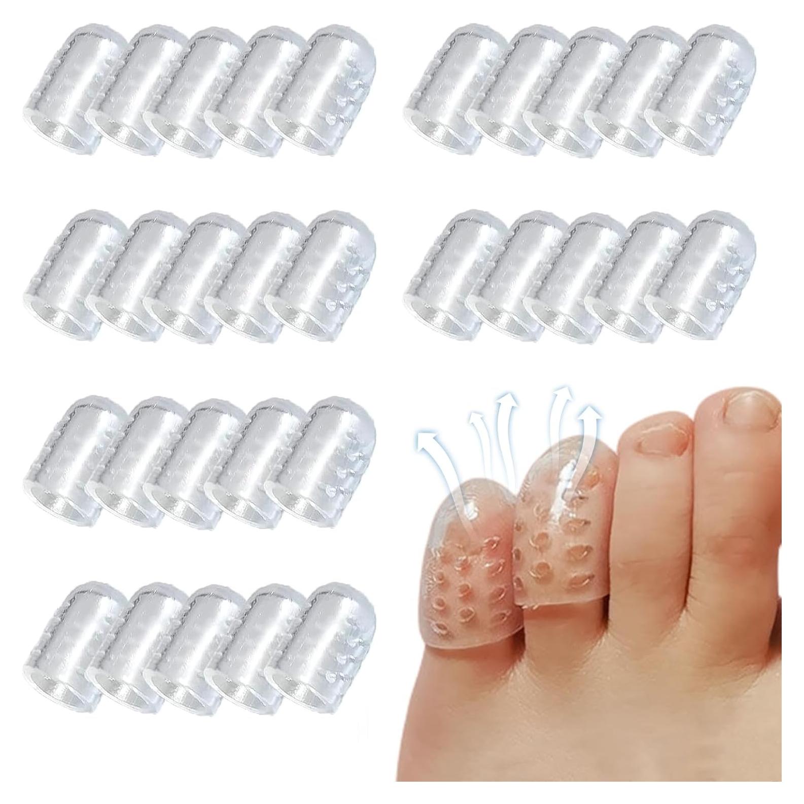 30 Protectores de Dedos de Silicona Transpirables Hautllaif